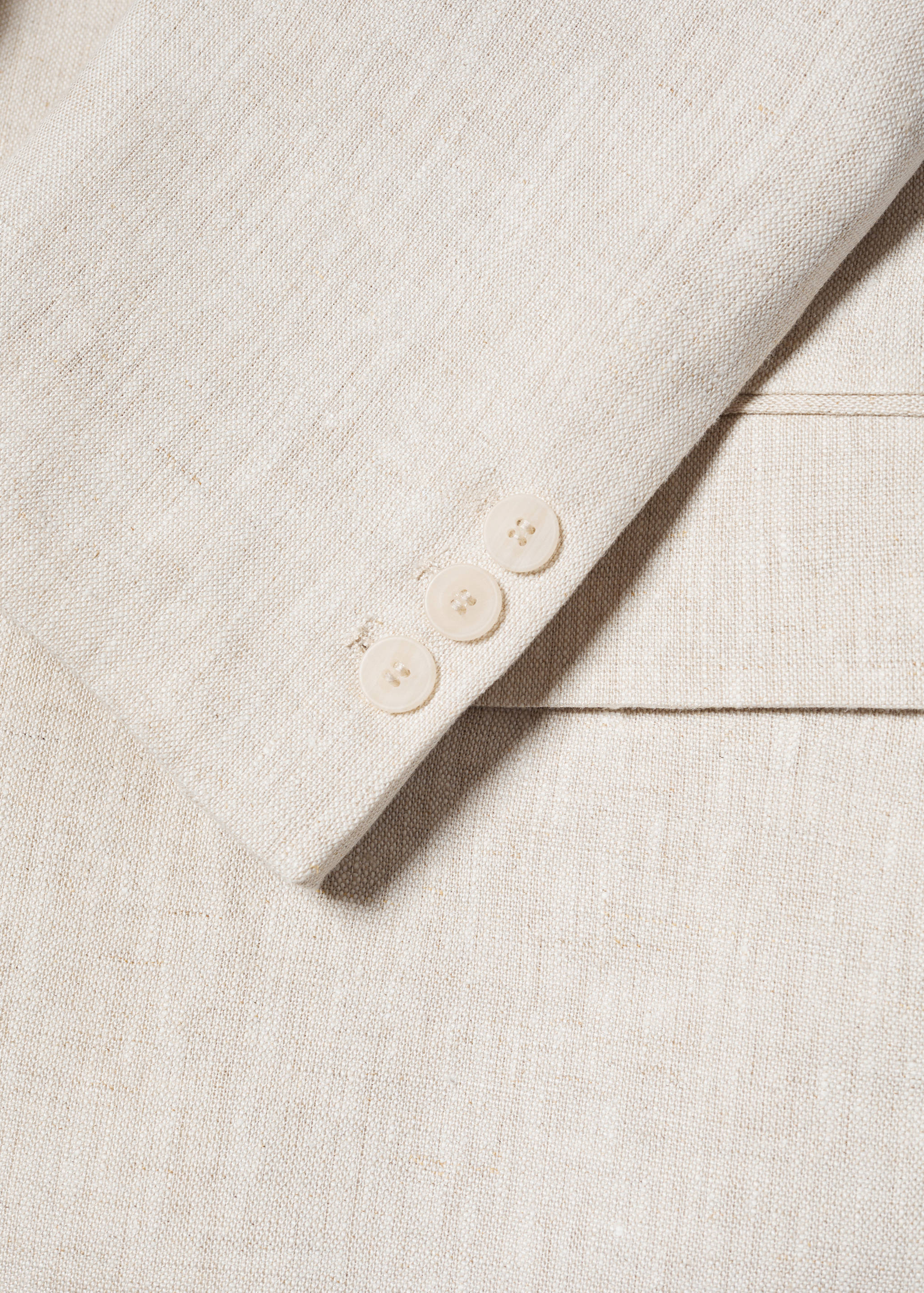Linen oversized blazer - Details of the article 8