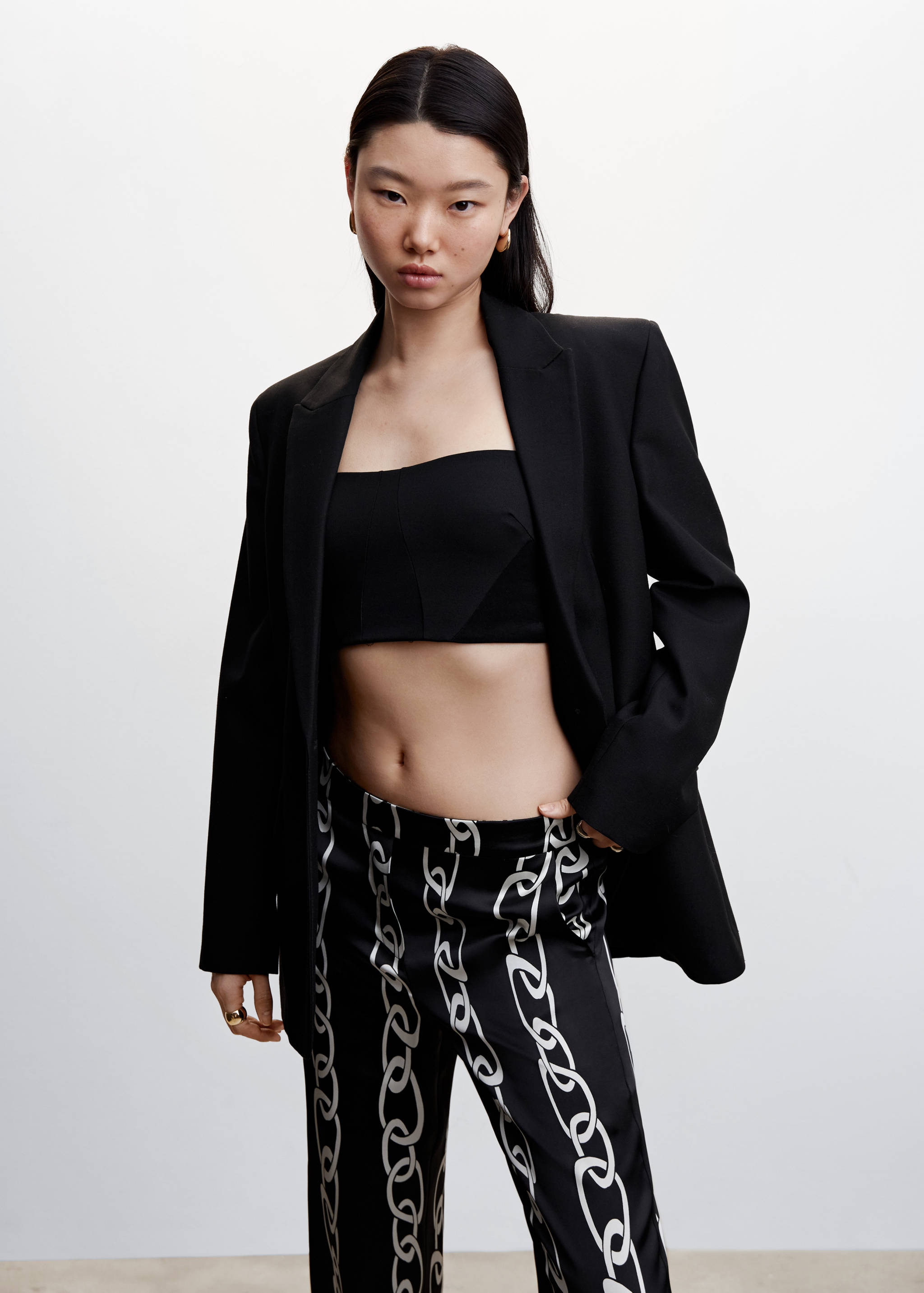 Chain print trousers - Details of the article 1