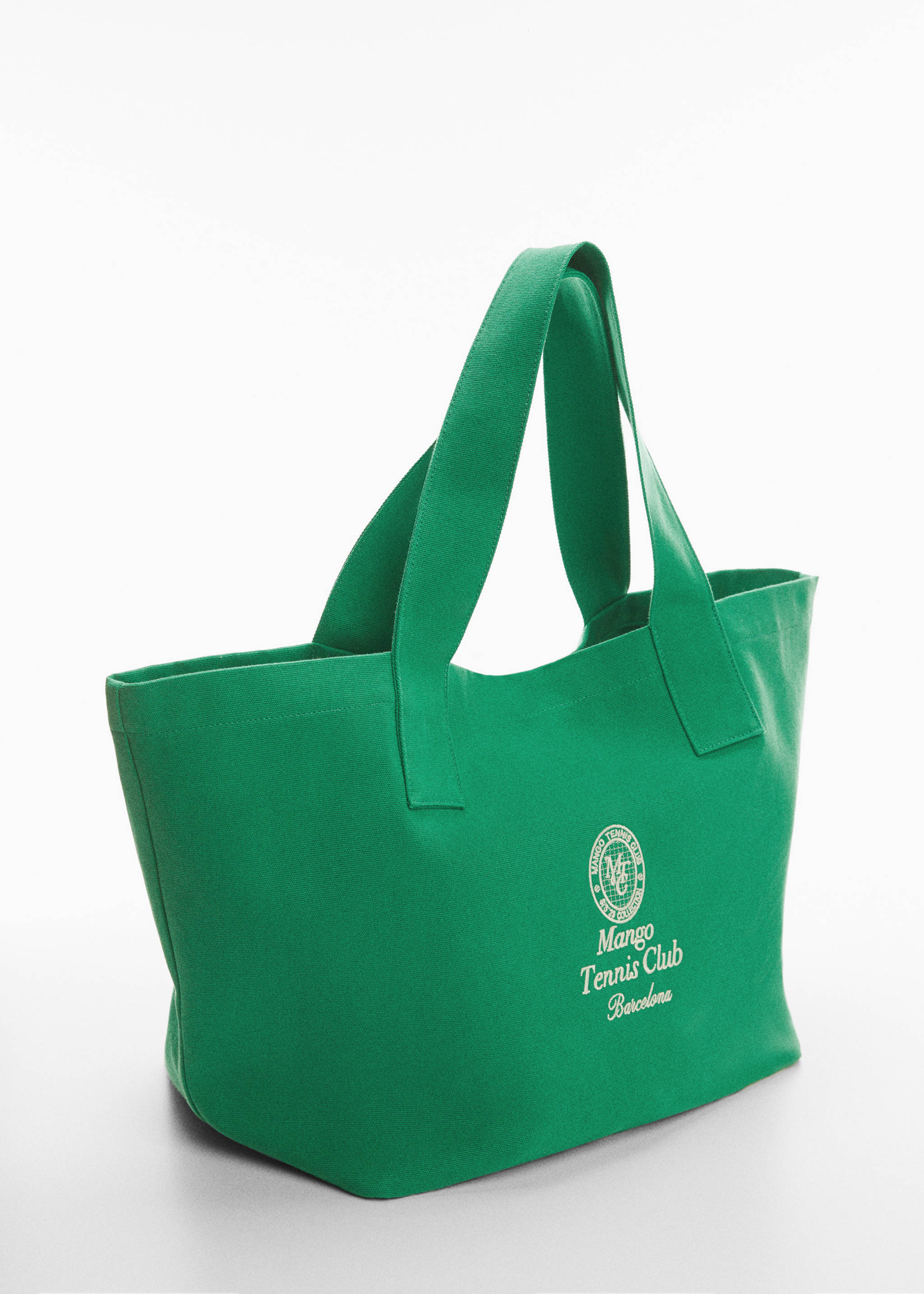Embroidered tote bag - Medium plane