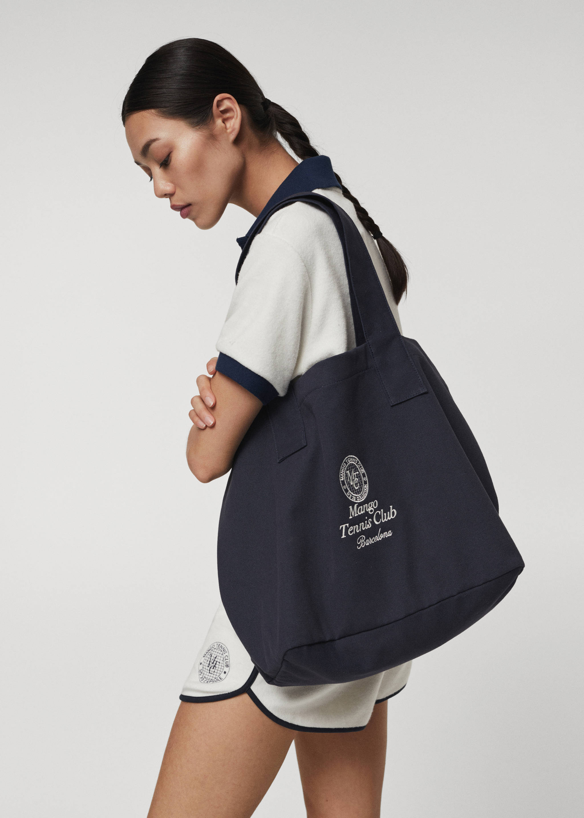 Embroidered tote bag - General plane