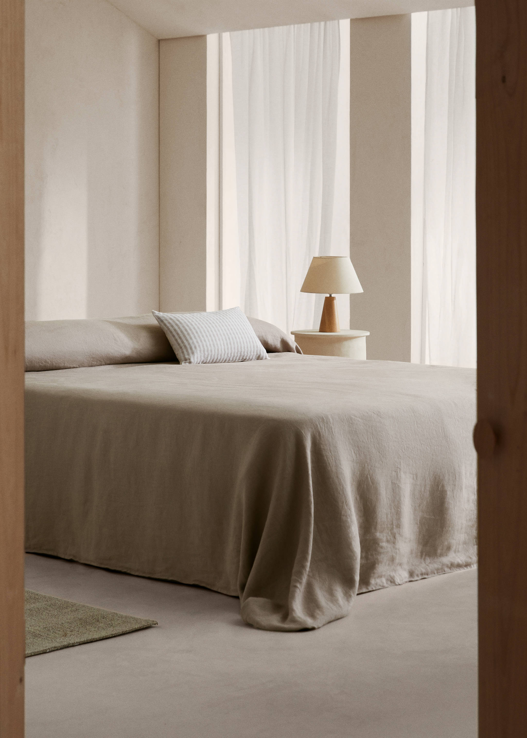 100% linen duvet cover 180/200cm bed - General plane