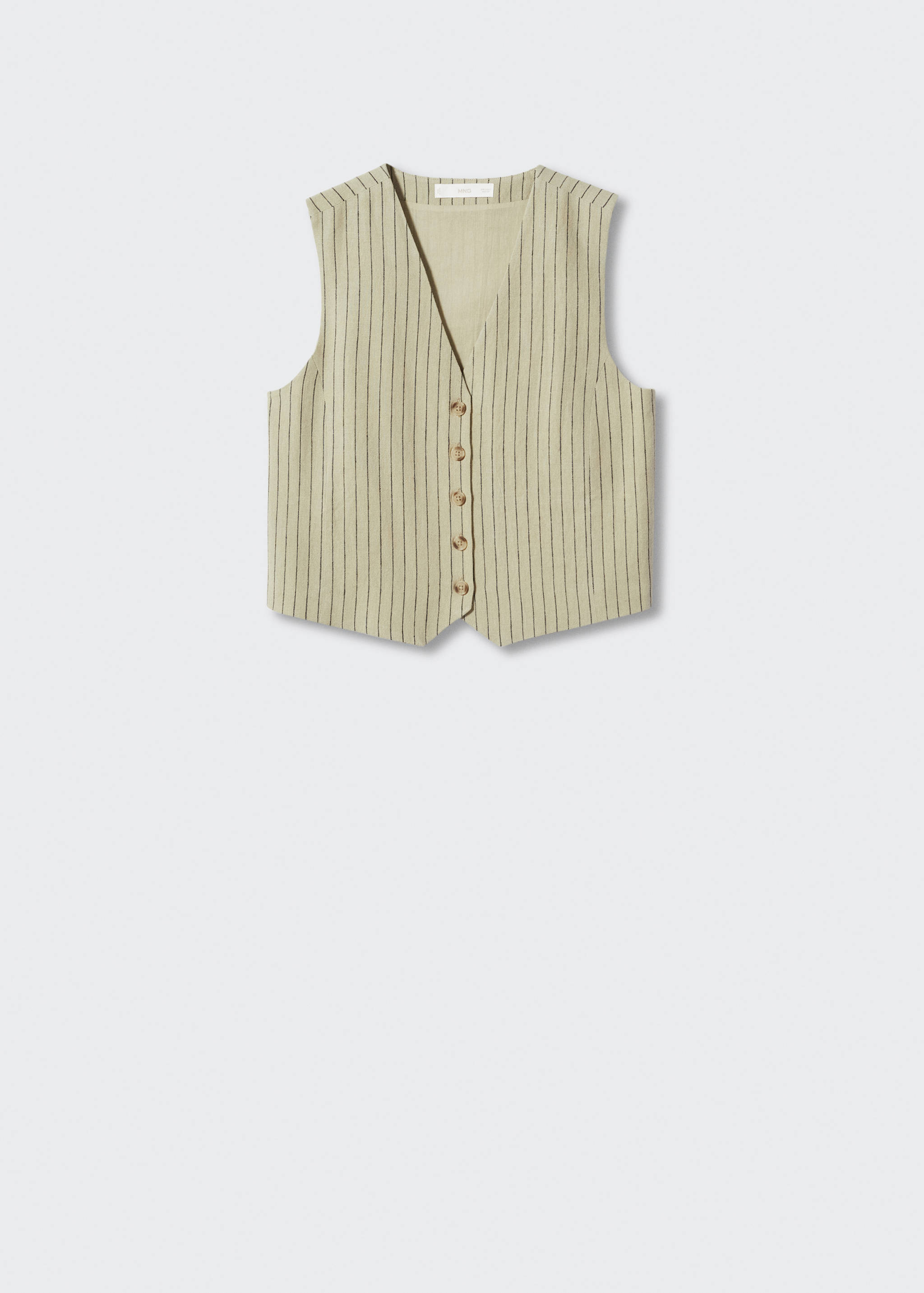 Pinstriped linen waistcoat - Article without model