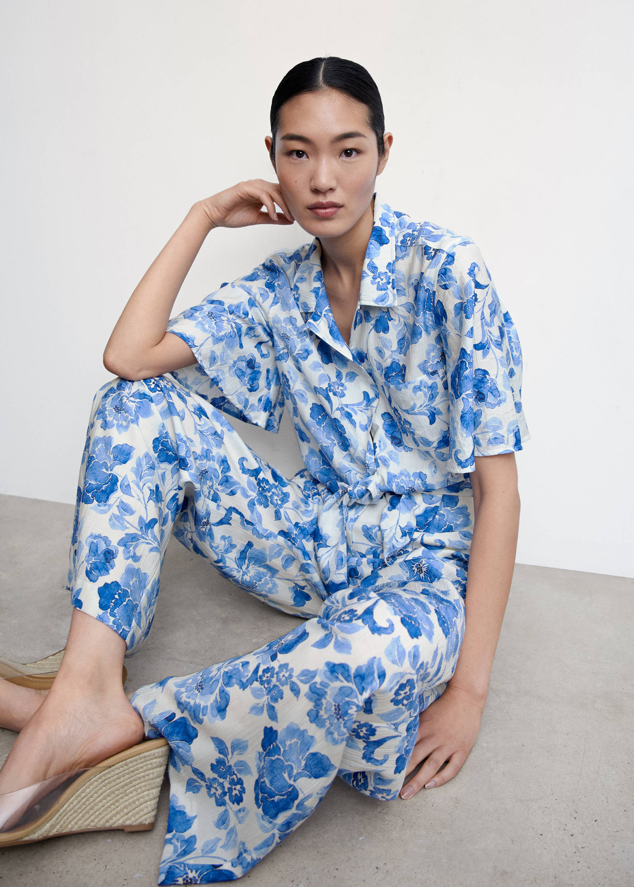 Spodnie palazzo w kwiaty - Szczegóły artykułu 2