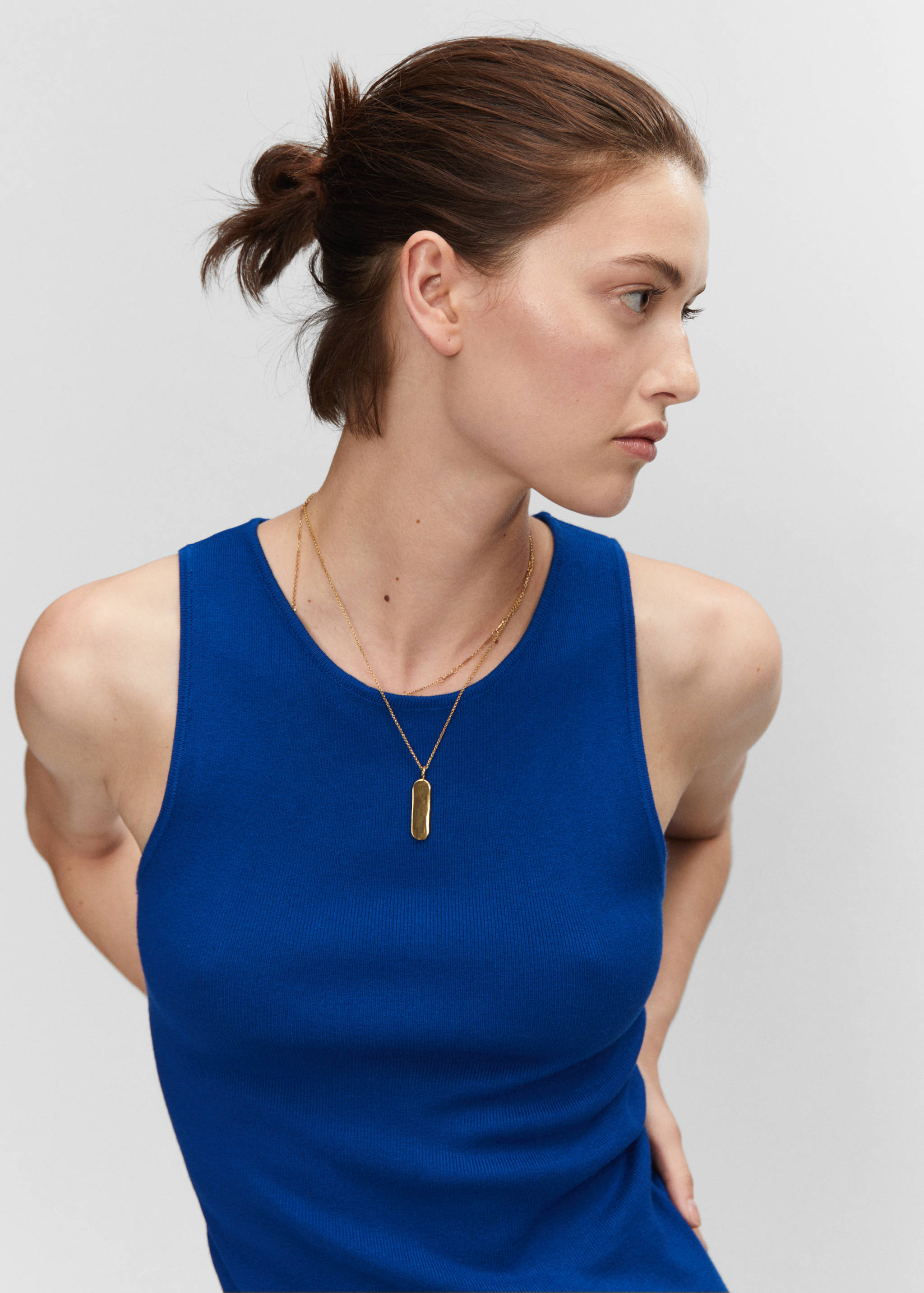 Short knitted dress - Details of the article 1