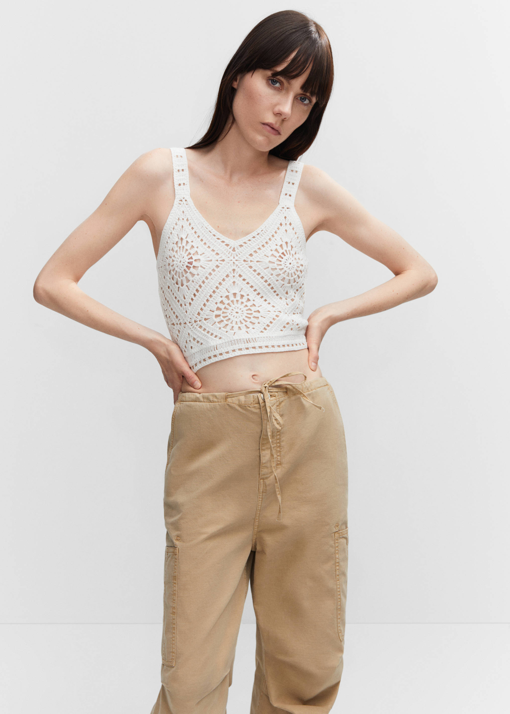 Crochet crop top - Medium plane