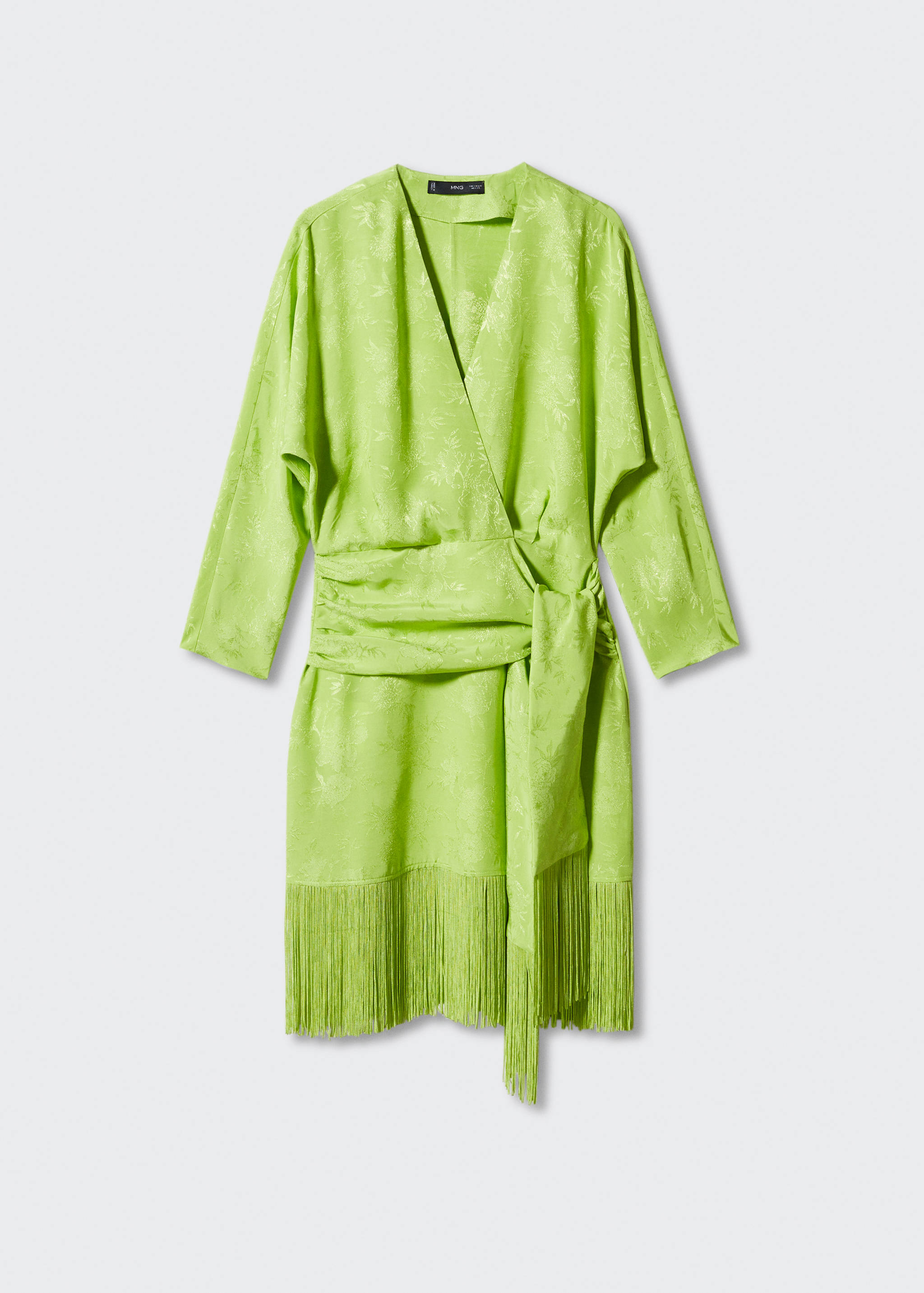 Fringed jacquard dress - Article without model