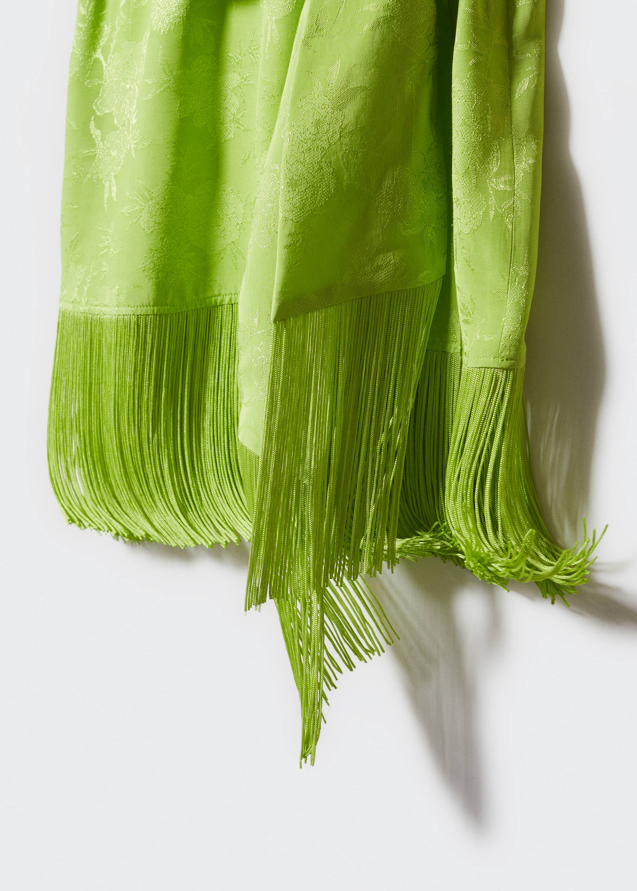Fringed jacquard dress - Details of the article 8