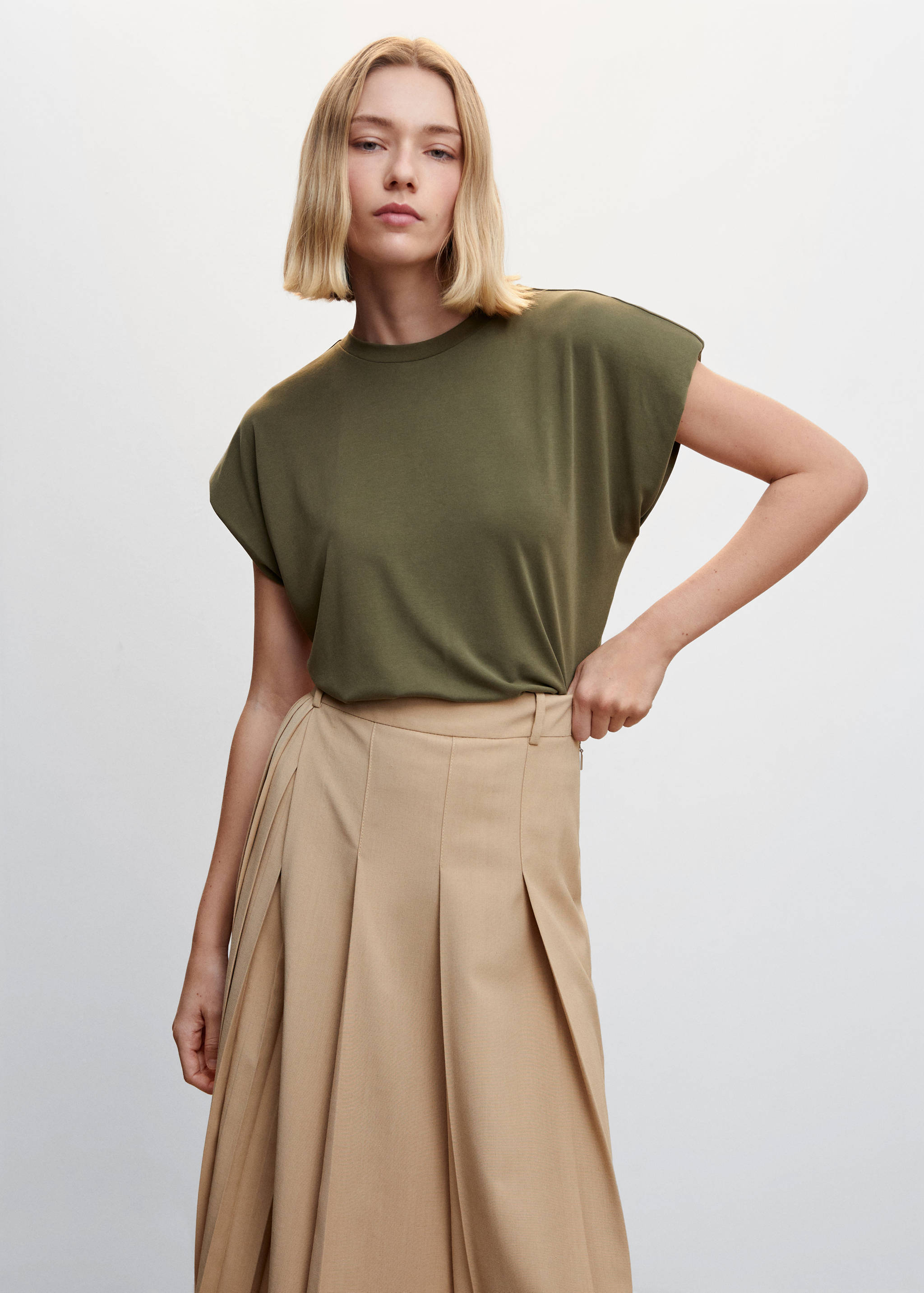 Oversized modal t-shirt - Medium plane