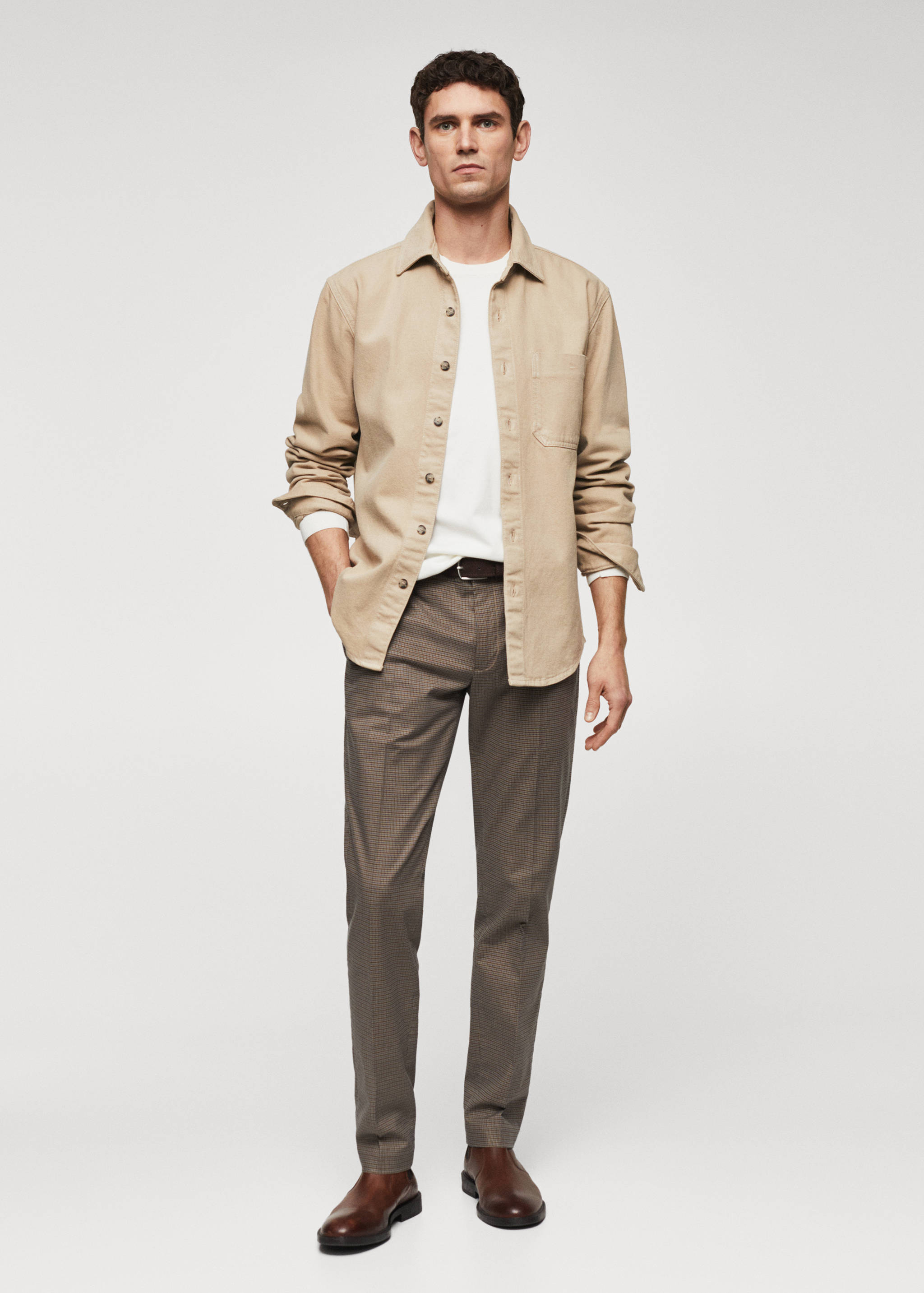 Pocket denim overshirt - General plane