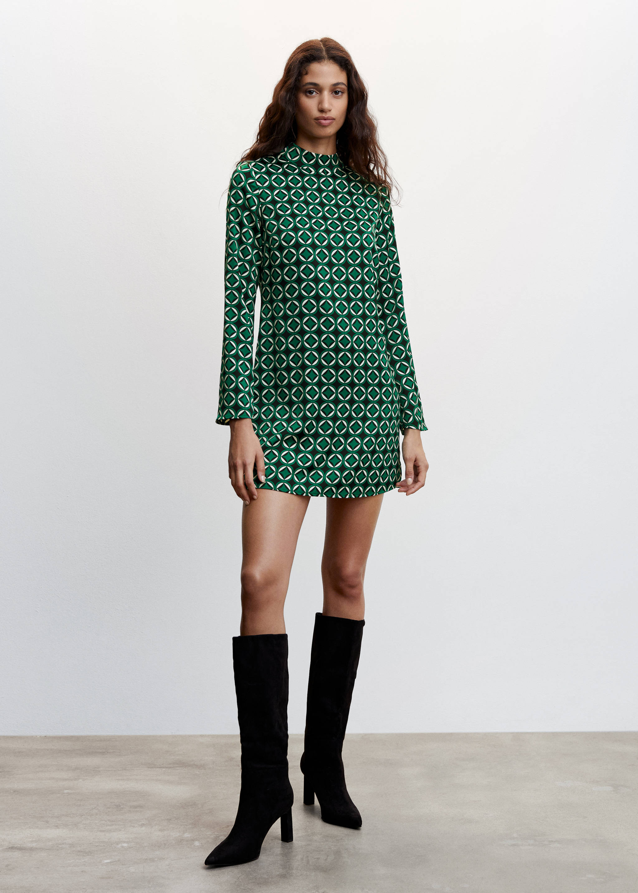 Printed retro dress - General plane