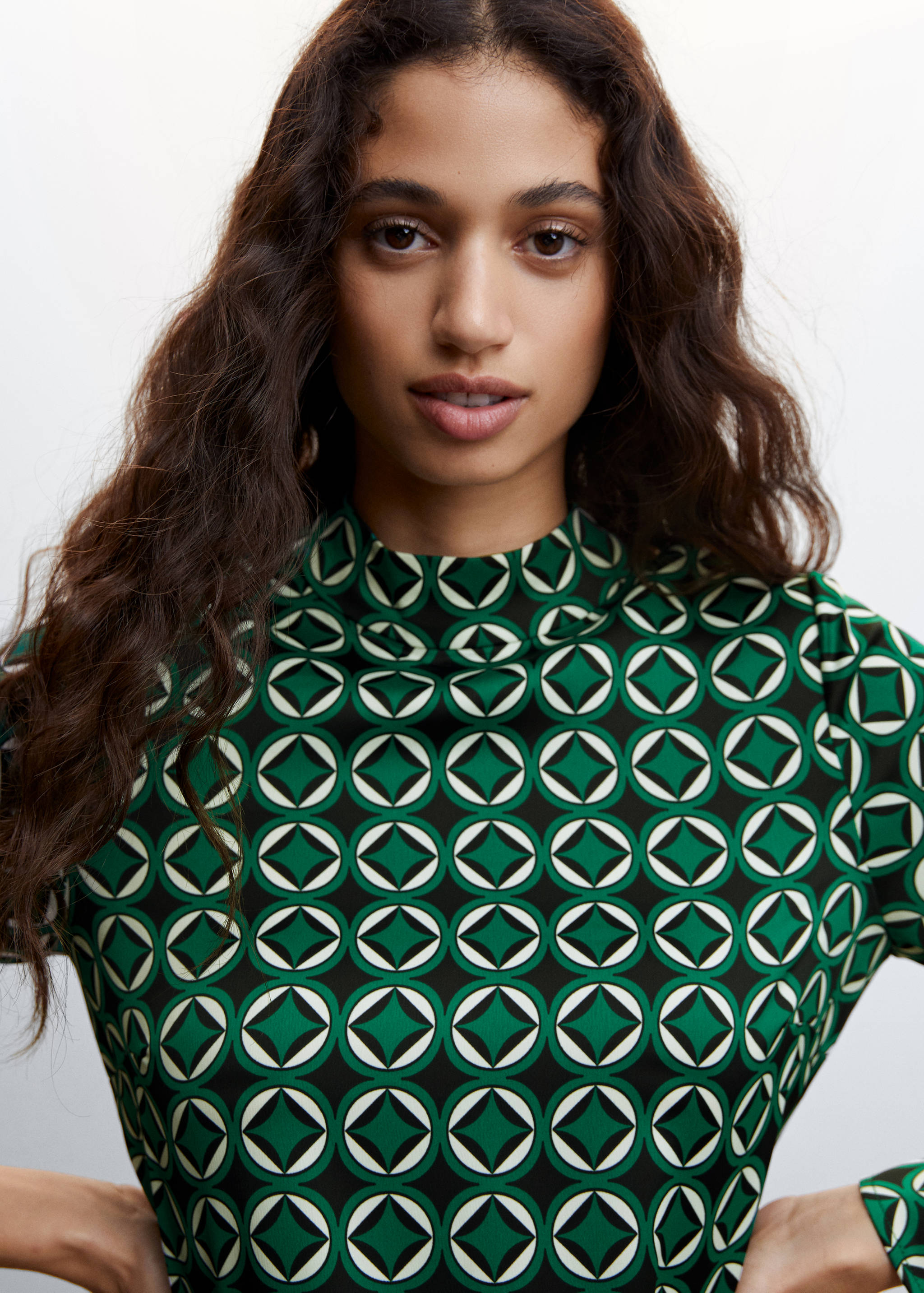 Printed retro dress - Details of the article 1