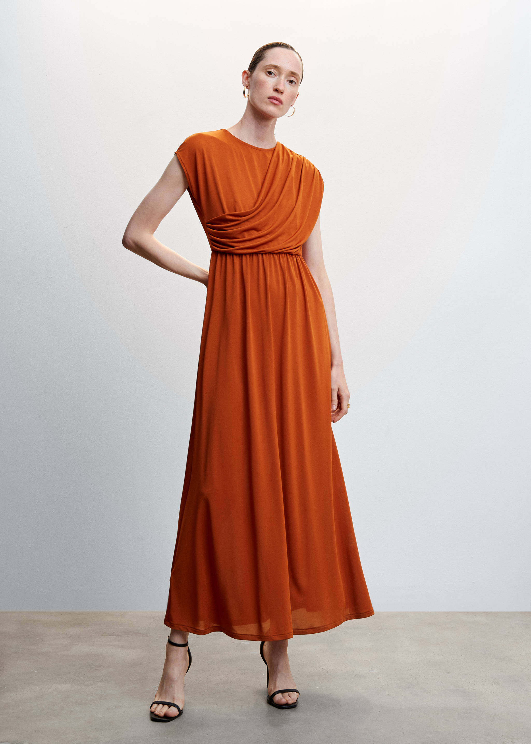 Draped detail dress - General plane