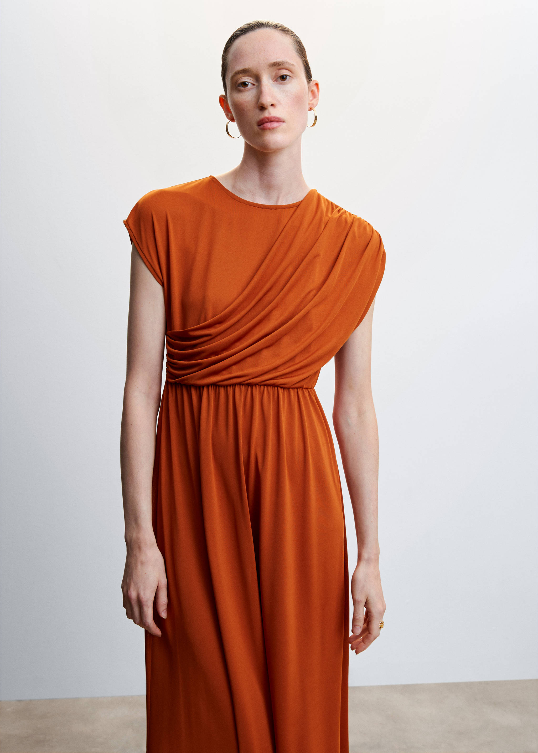 Draped detail dress - Medium plane