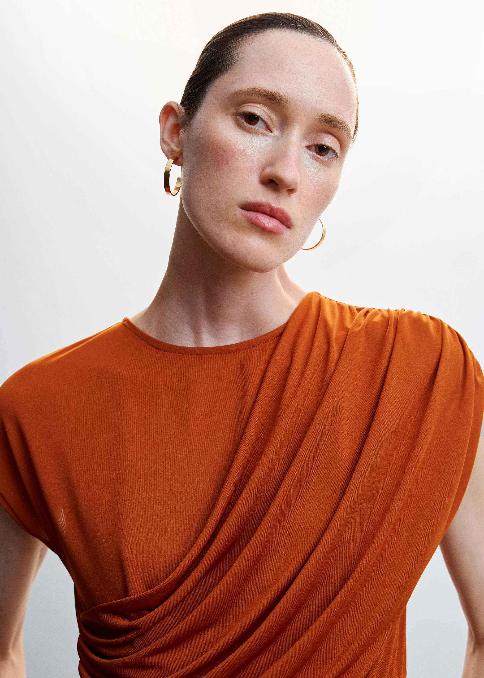 Draped detail dress - Details of the article 1