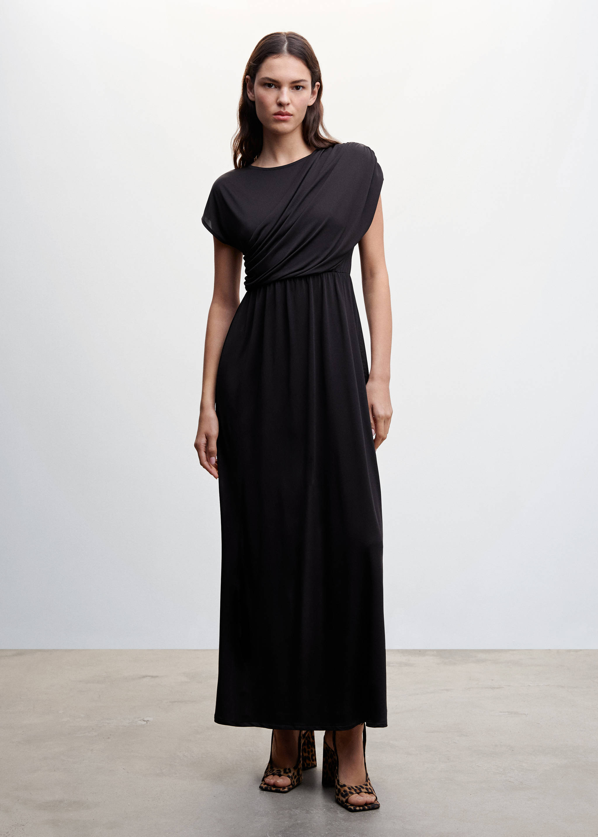 Draped detail dress - General plane
