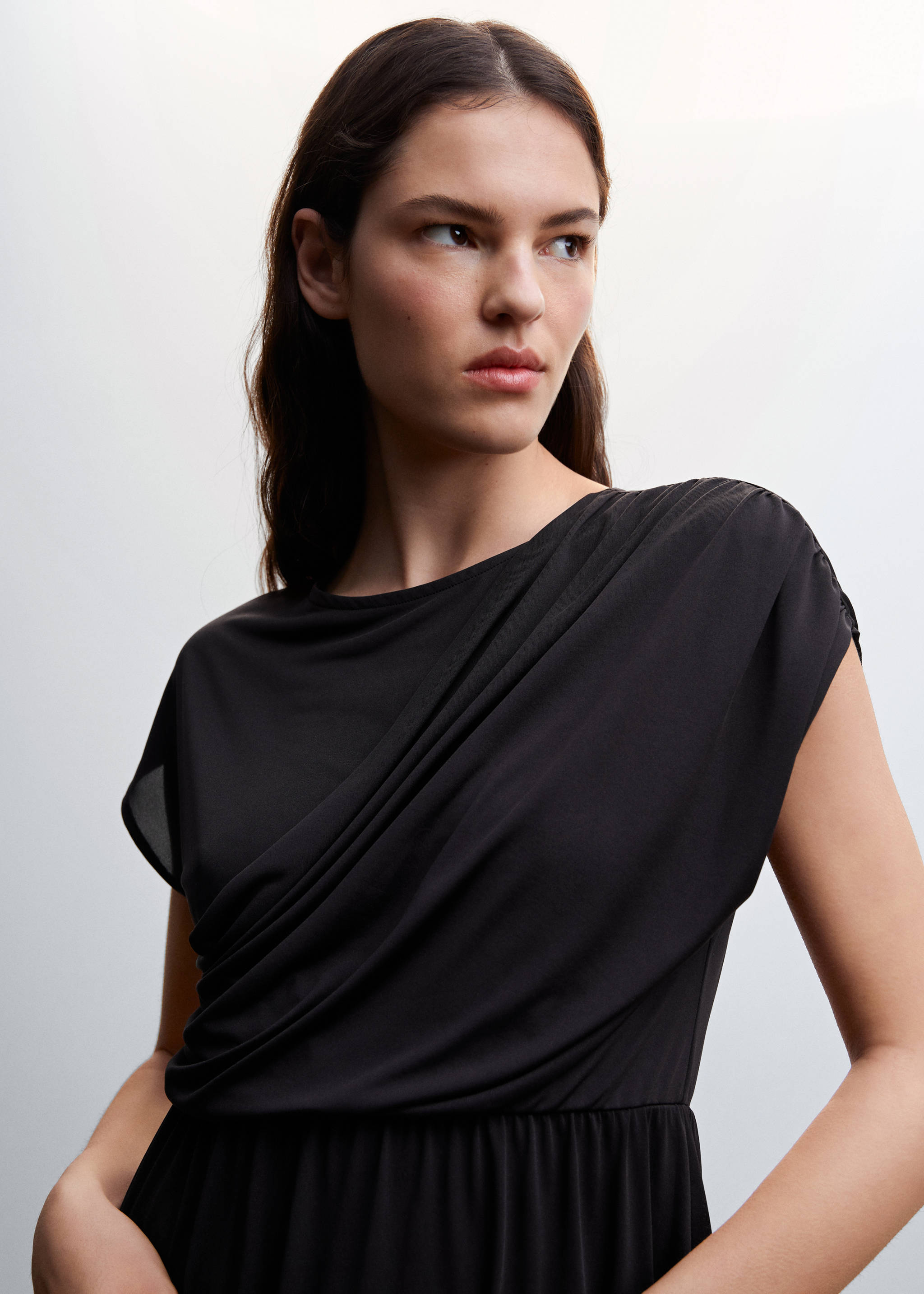 Draped detail dress - Details of the article 1