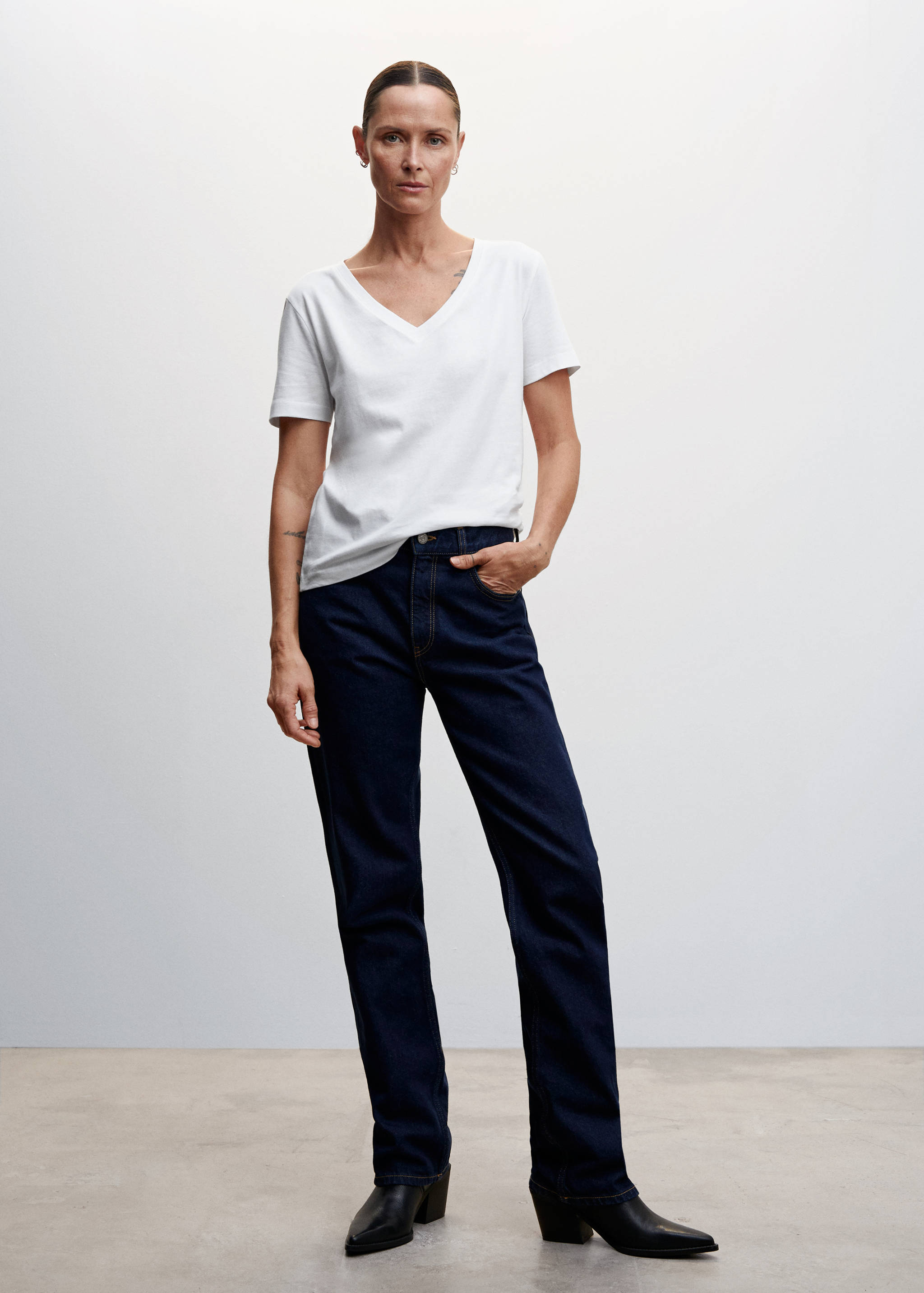 Samarreta bàsica barreja cotó - Pla general