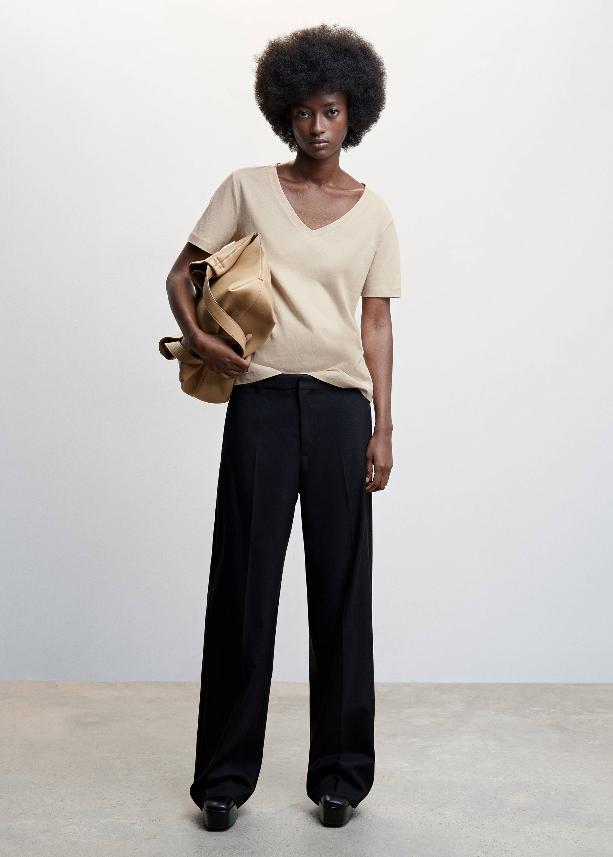 Samarreta bàsica barreja cotó - Pla general