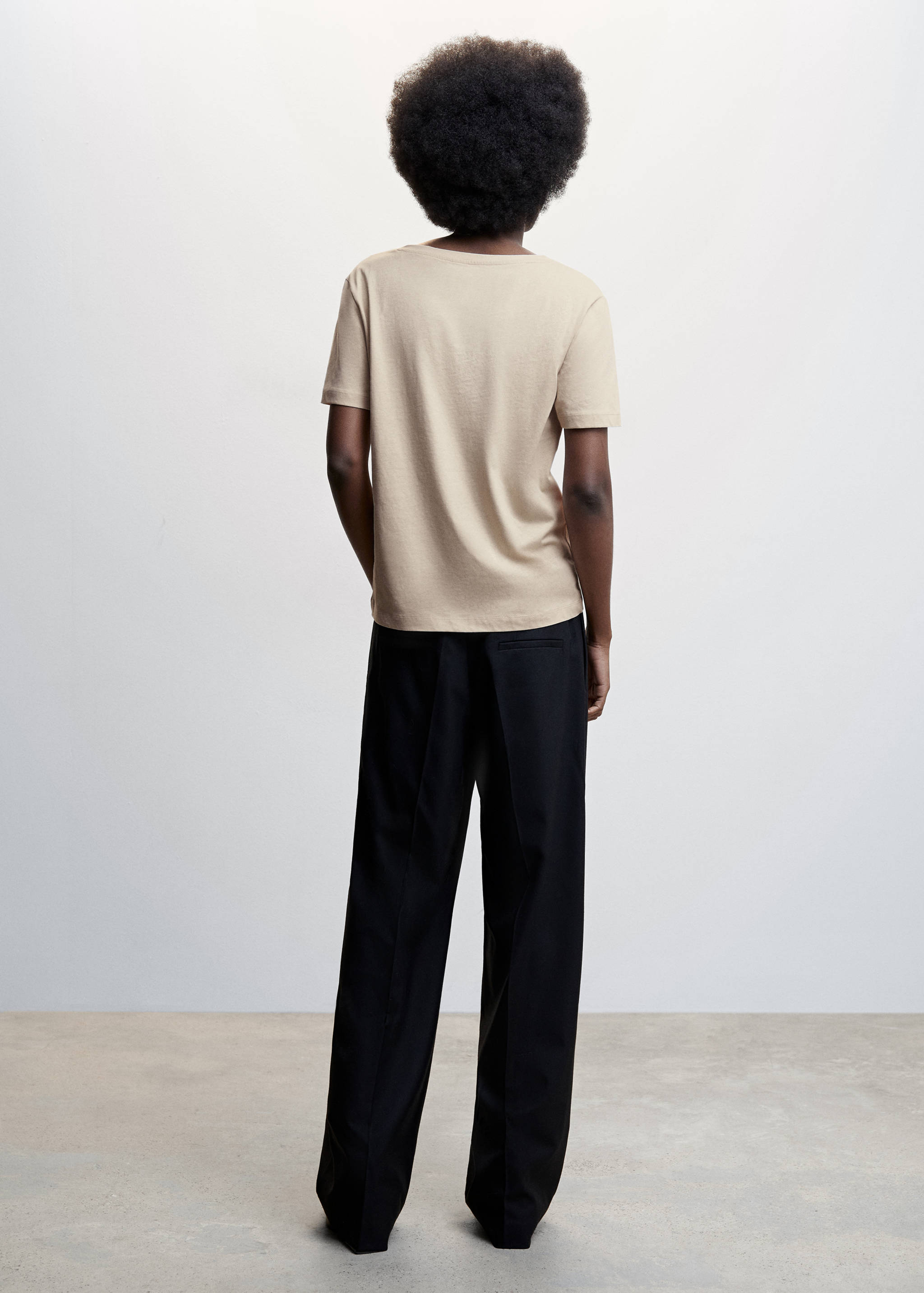 Samarreta bàsica barreja cotó - Revers de l'article