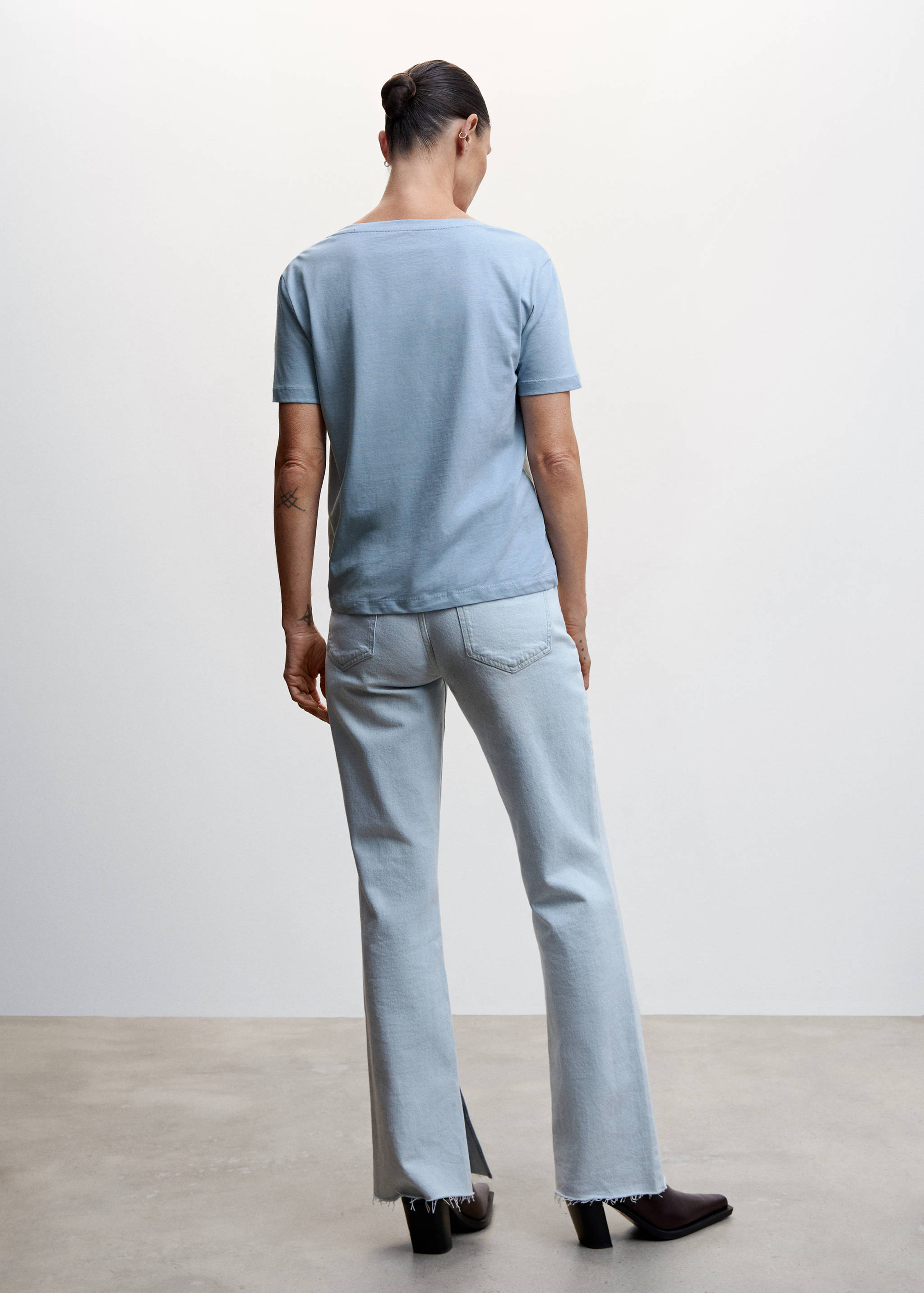 Samarreta bàsica barreja cotó - Revers de l'article