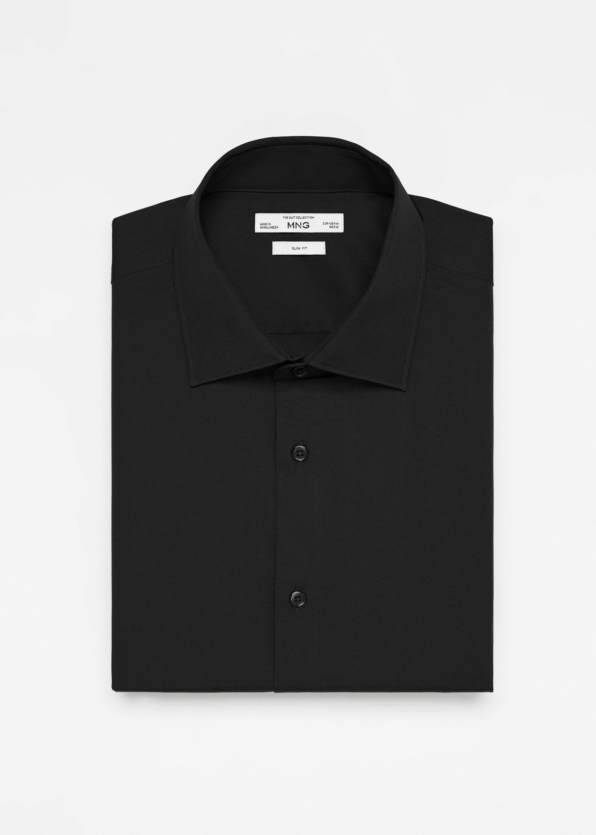 Camisa vestit slim fit cotó - Detall de l'article 0