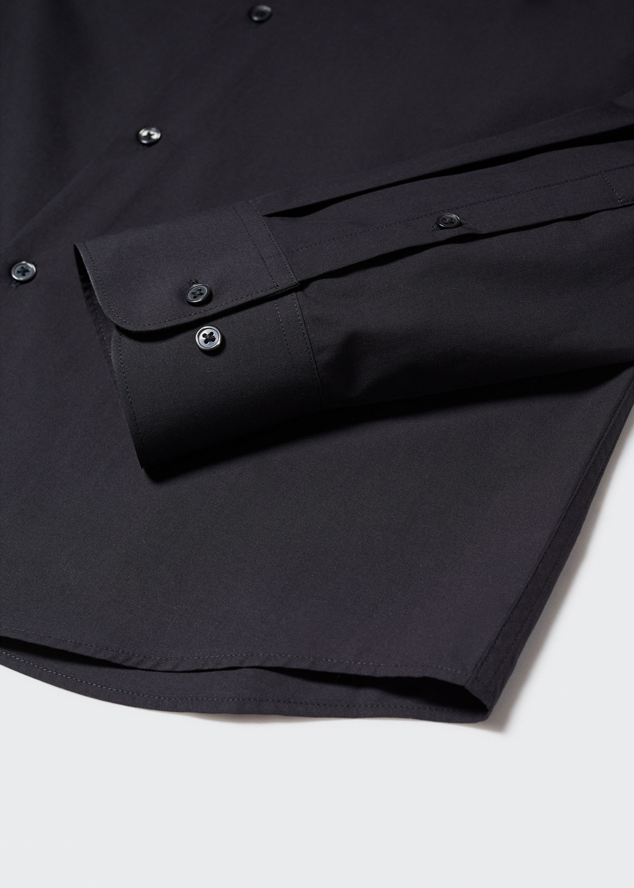 Camisa vestit slim fit cotó - Detall de l'article 8