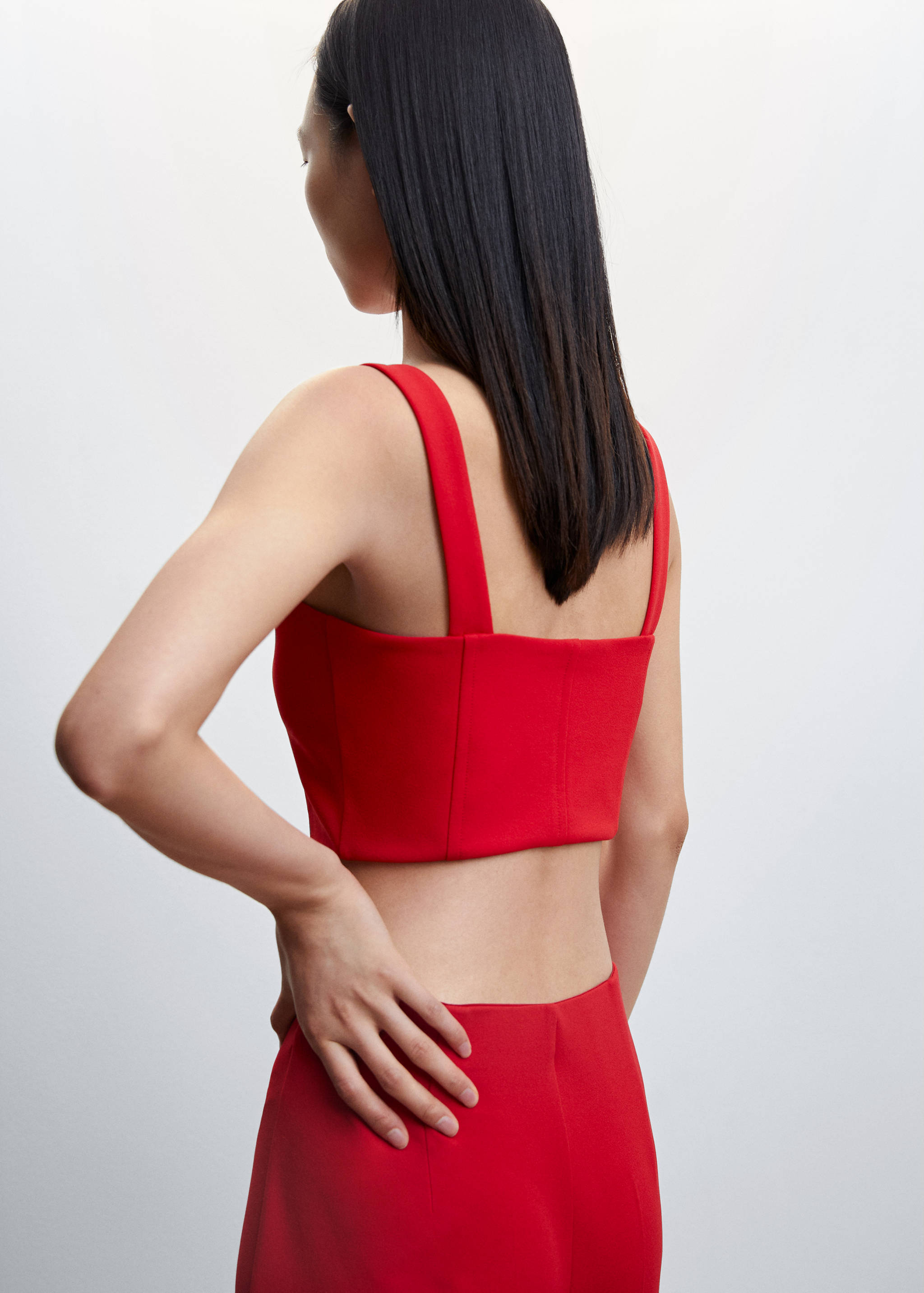 Corset style top - Reverse of the article