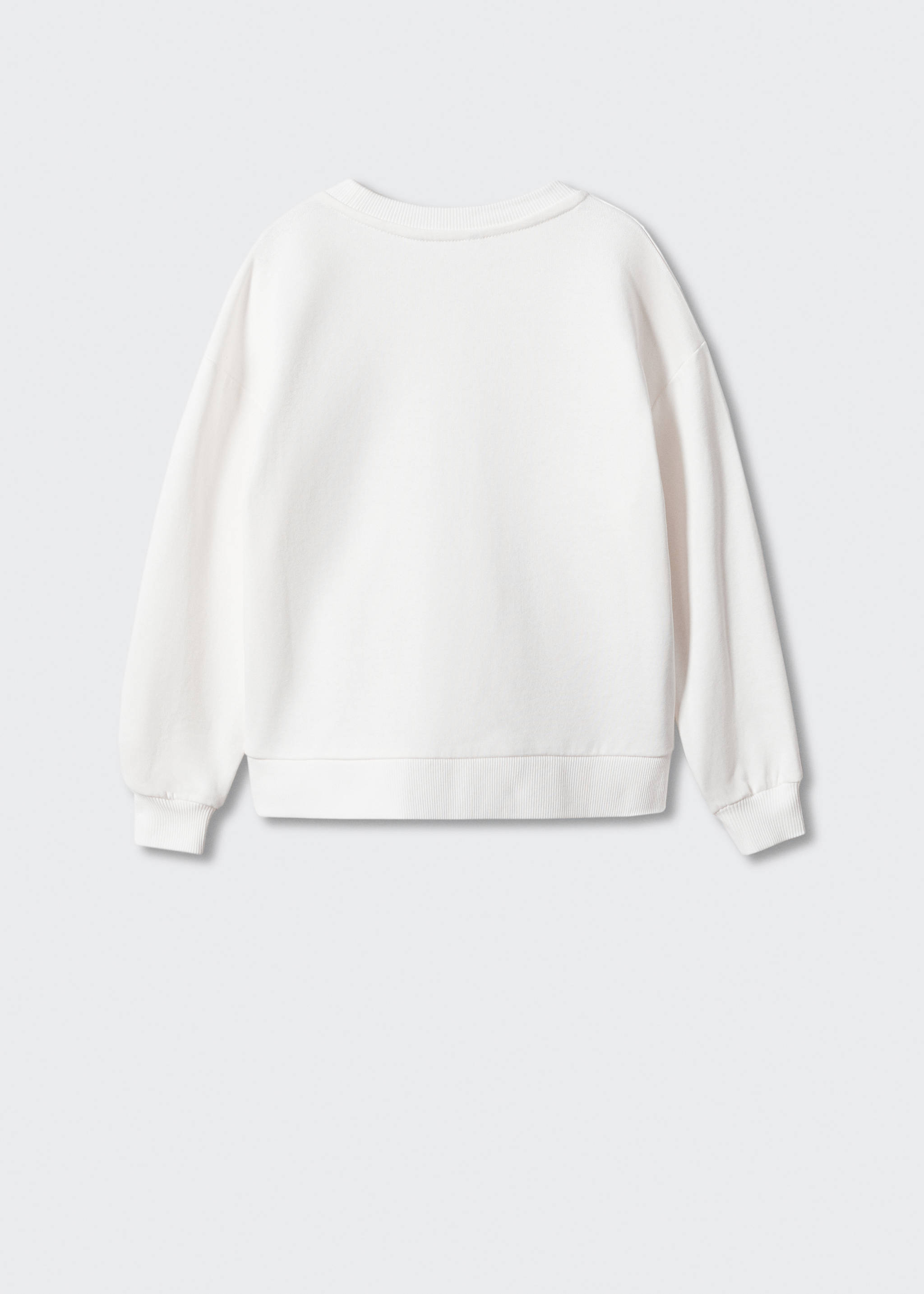 Textured message sweatshirt - Reverse of the article