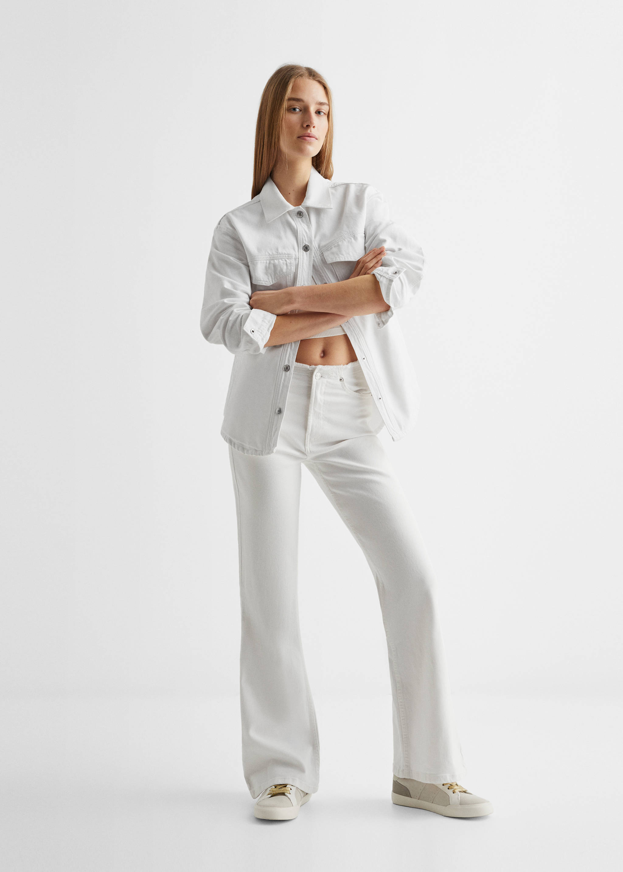 Medium denim overshirt - General plane