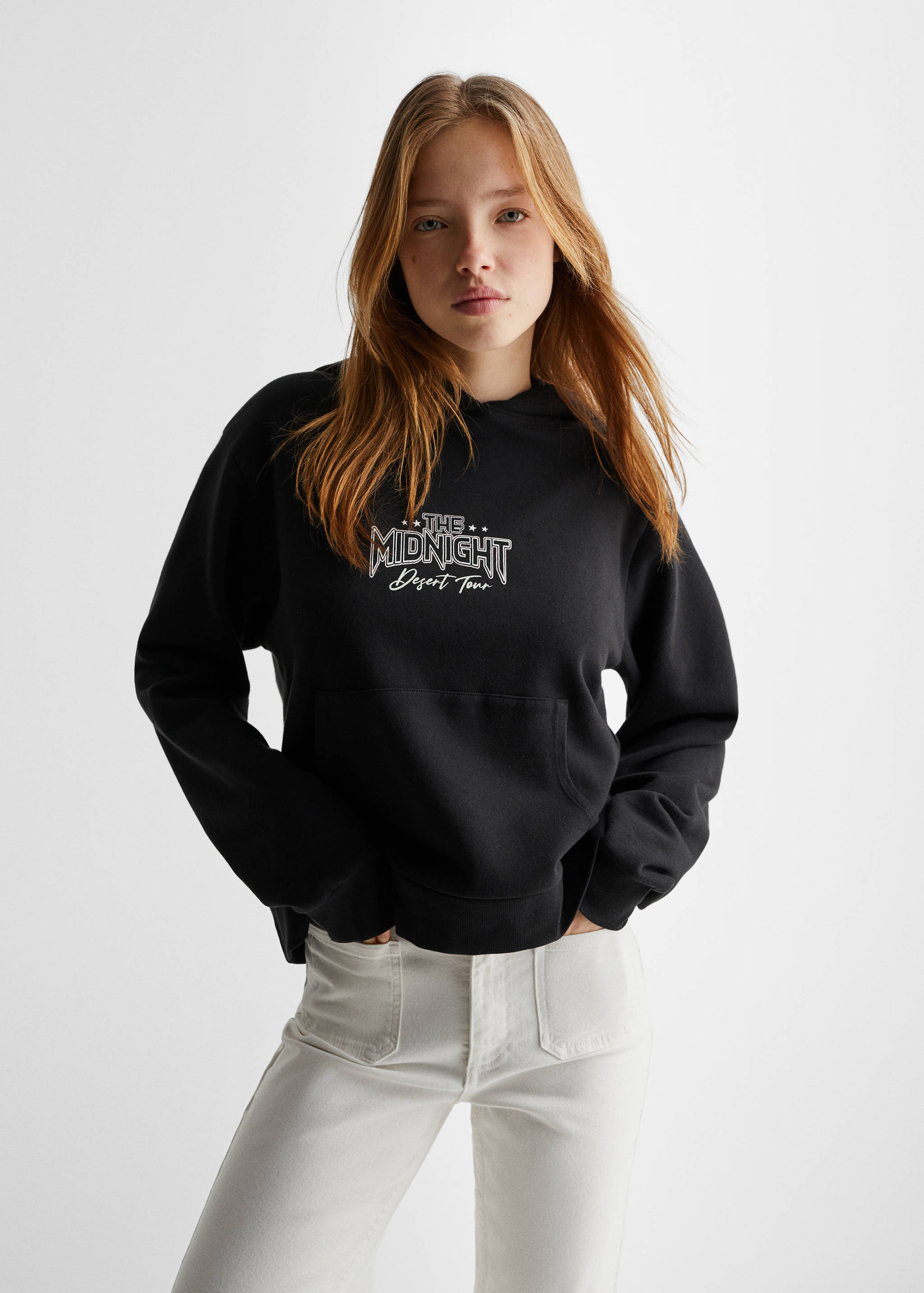 Printed cotton sweatshirt - Medium plane