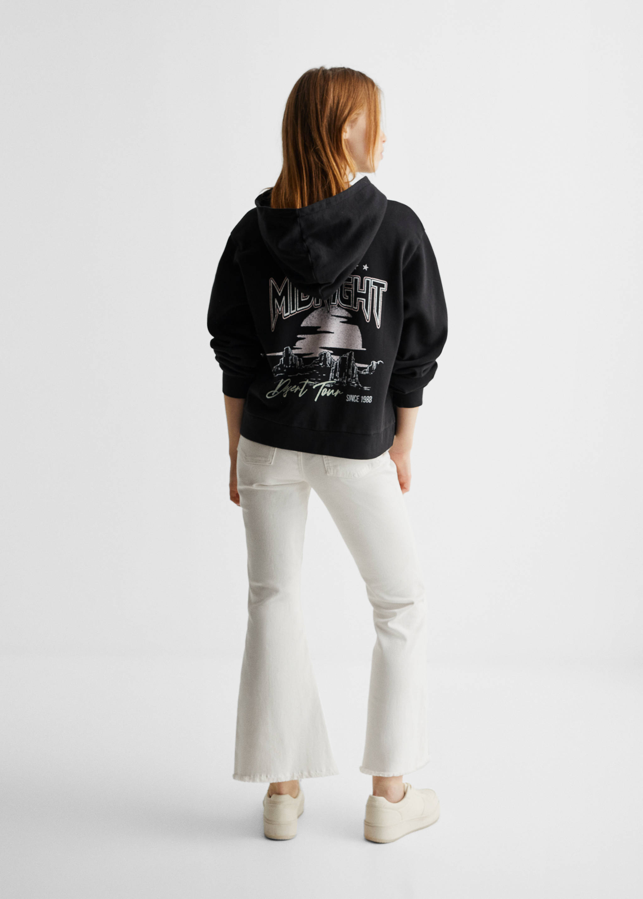 Printed cotton sweatshirt - Reverse of the article