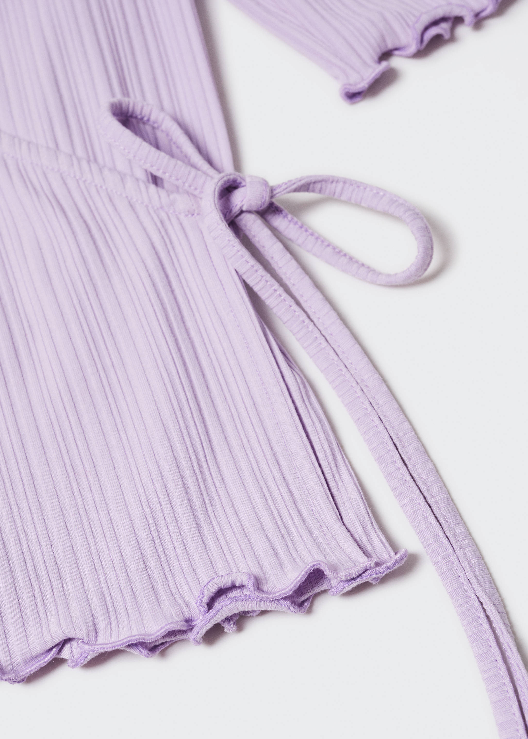 Texturiertes Wickel-T-Shirt - Detail des Artikels 8