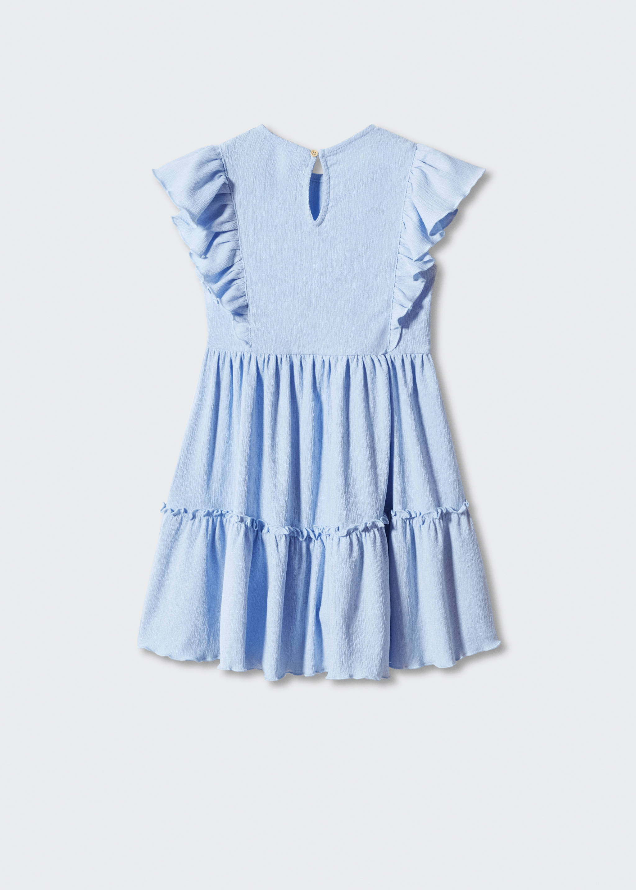 Textured ruffled dress - Reverse of the article