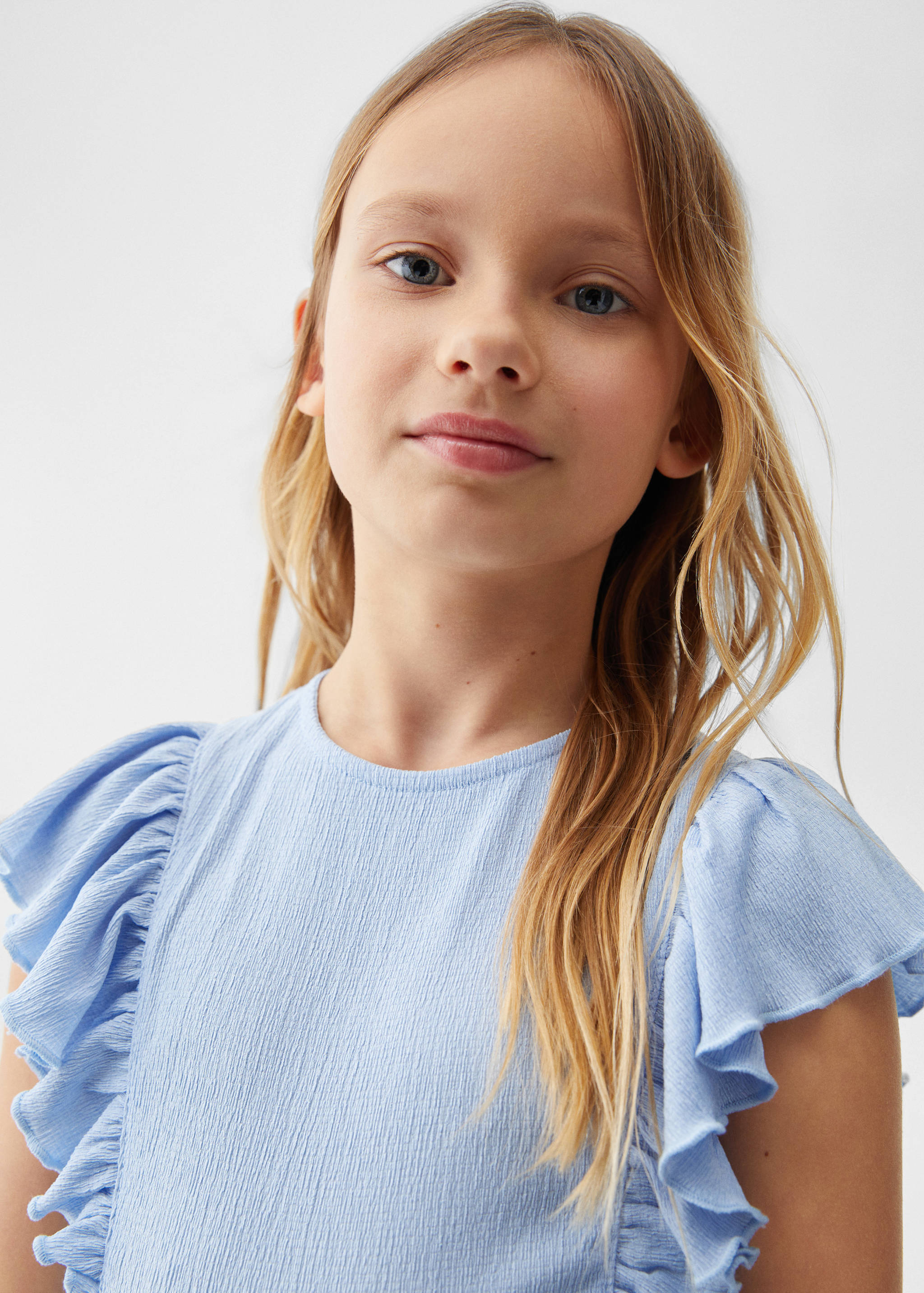 Textured ruffled dress - Details of the article 1