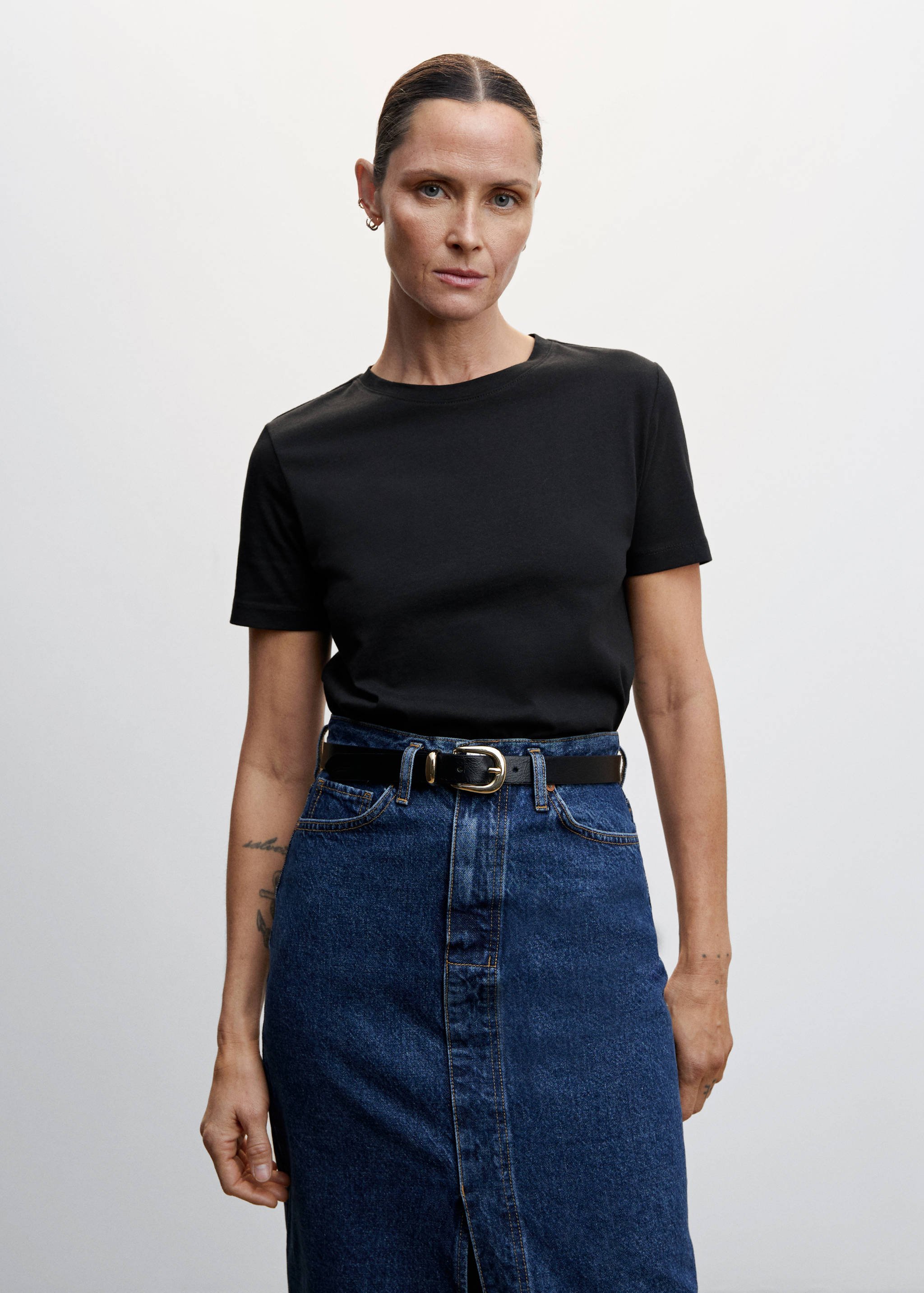 Tričko ze 100% bavlny - Náhled ve středové rovině