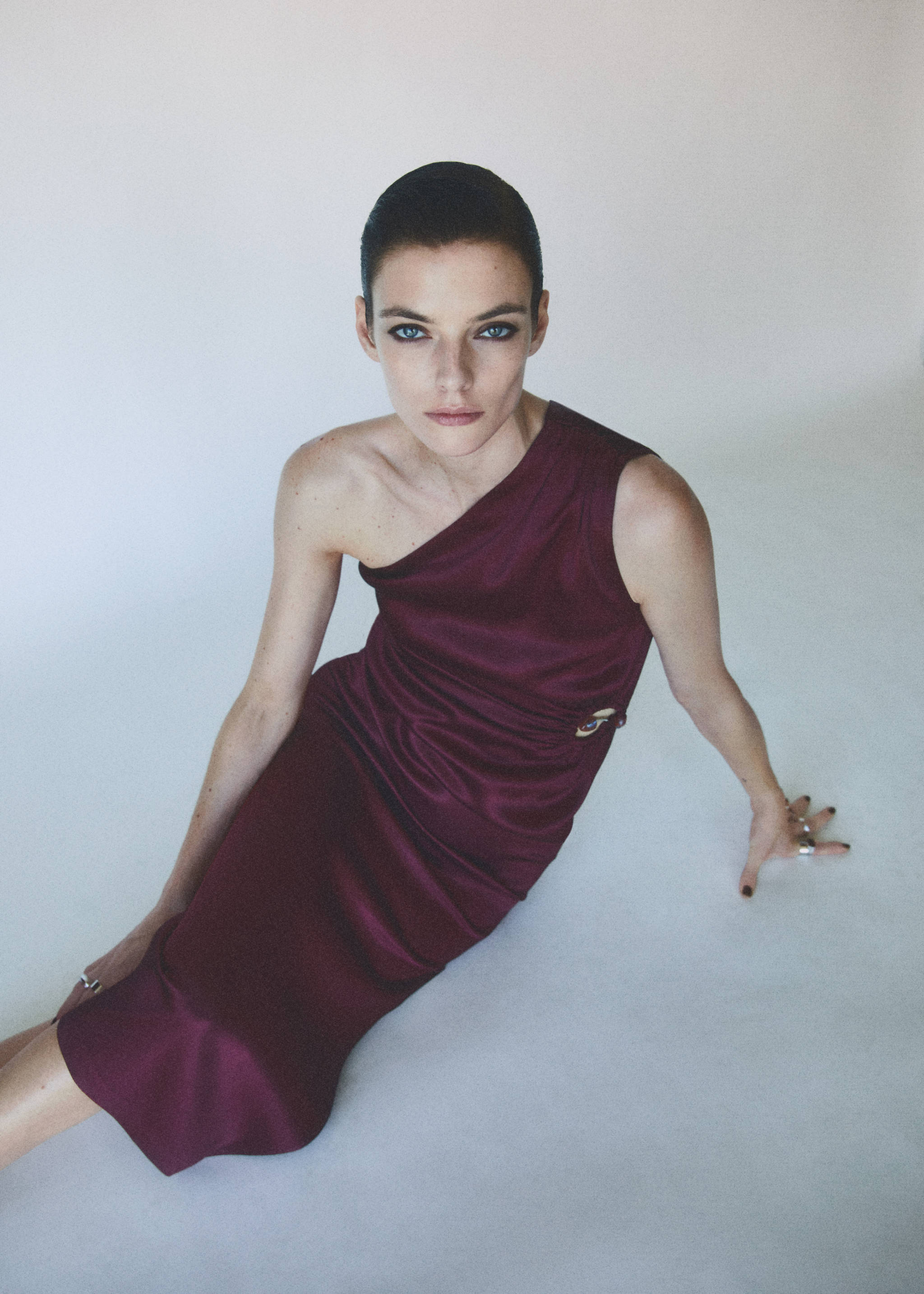 Asymmetrical dress with stone detail - Details of the article 7