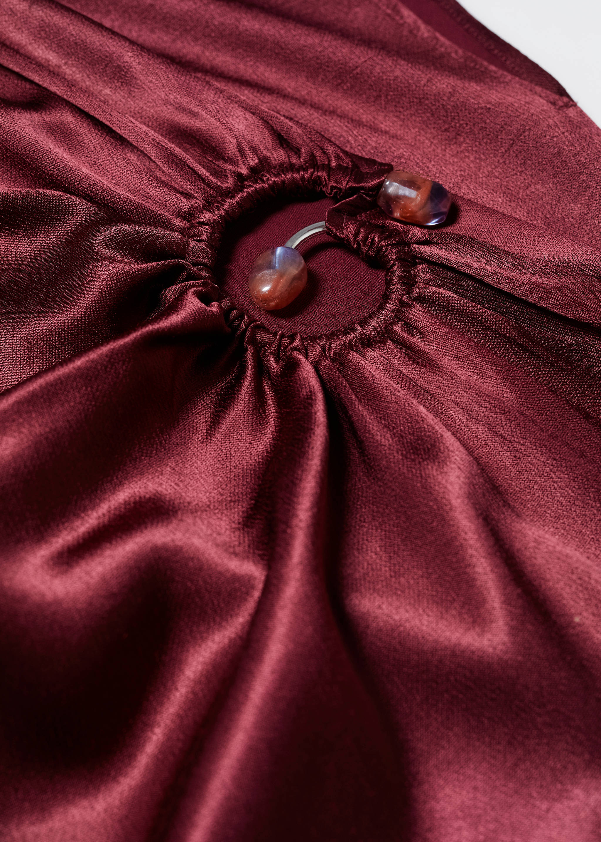 Asymmetrical dress with stone detail - Details of the article 8