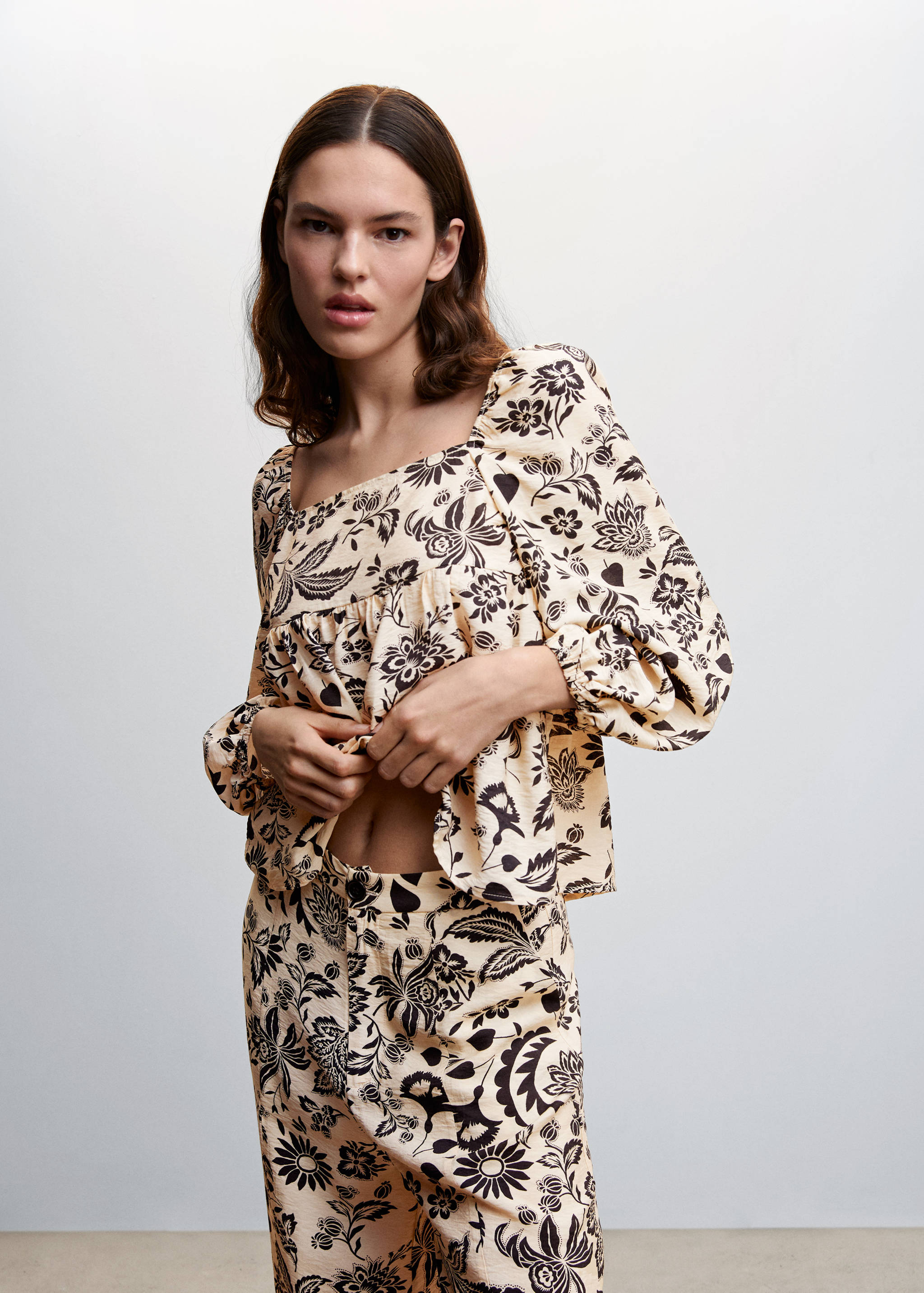 Pantalon fluide texturé - Détail de l'article 1