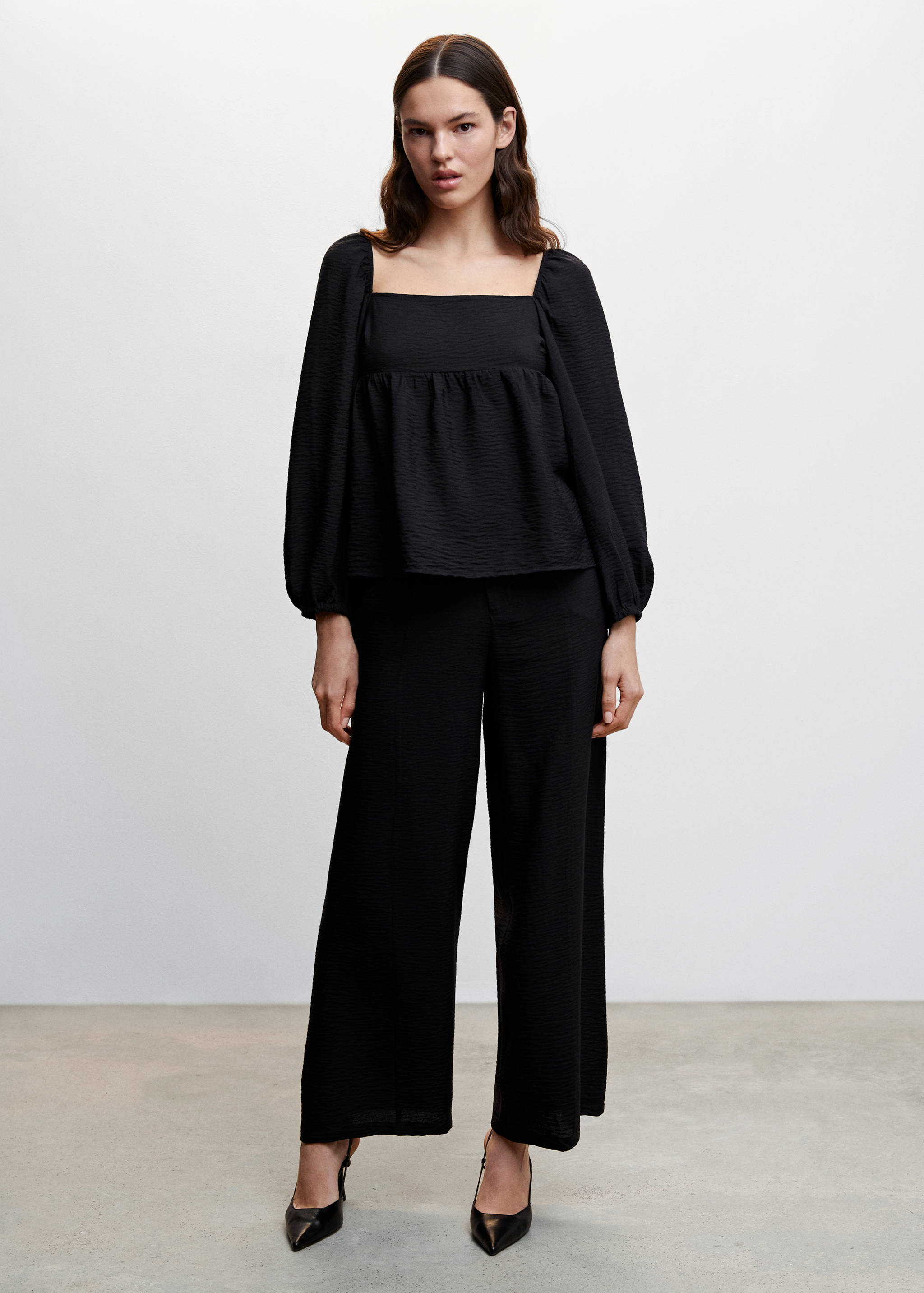 Pantalon fluide texturé - Plan général