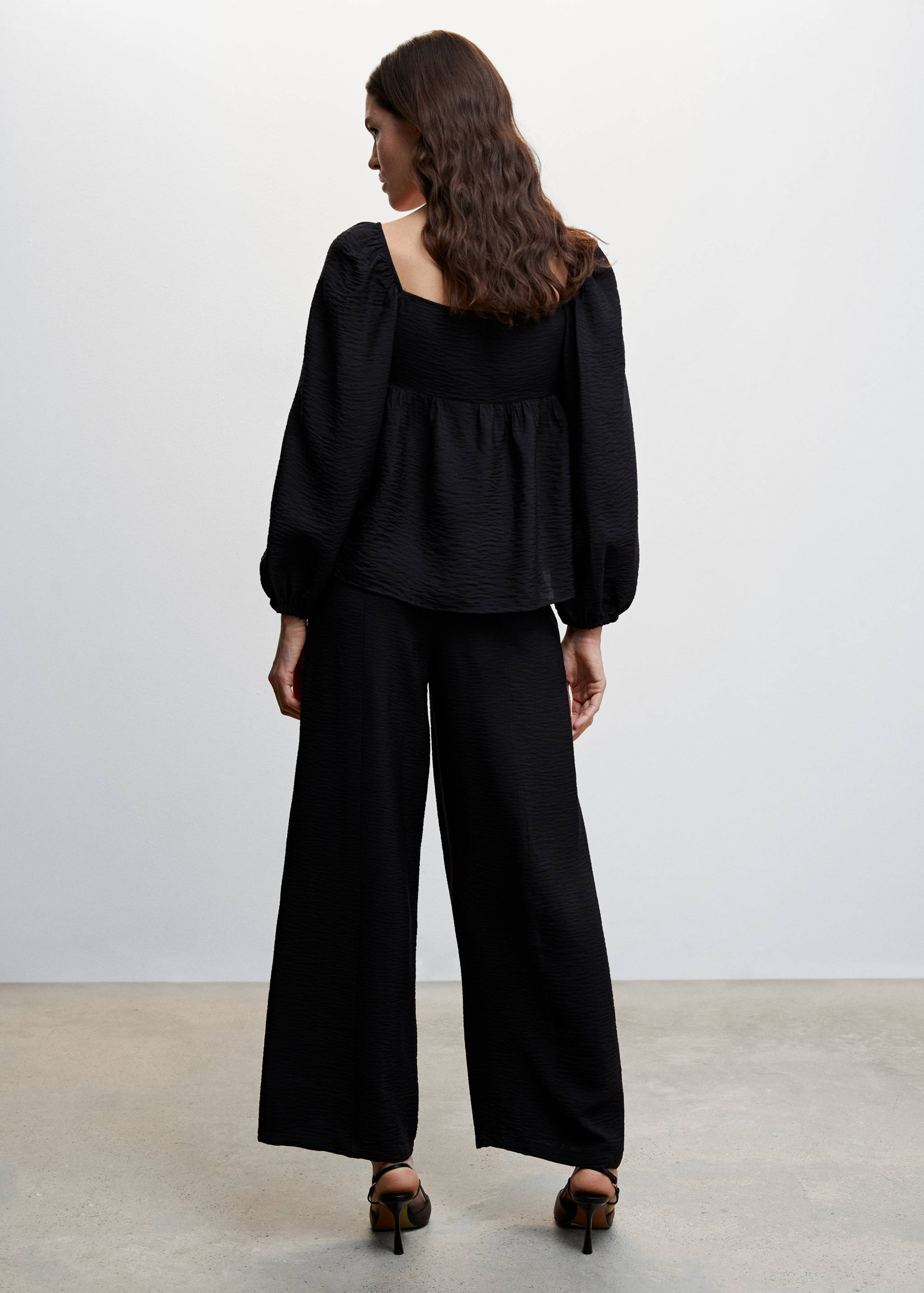 Pantalon fluide texturé - Verso de l’article