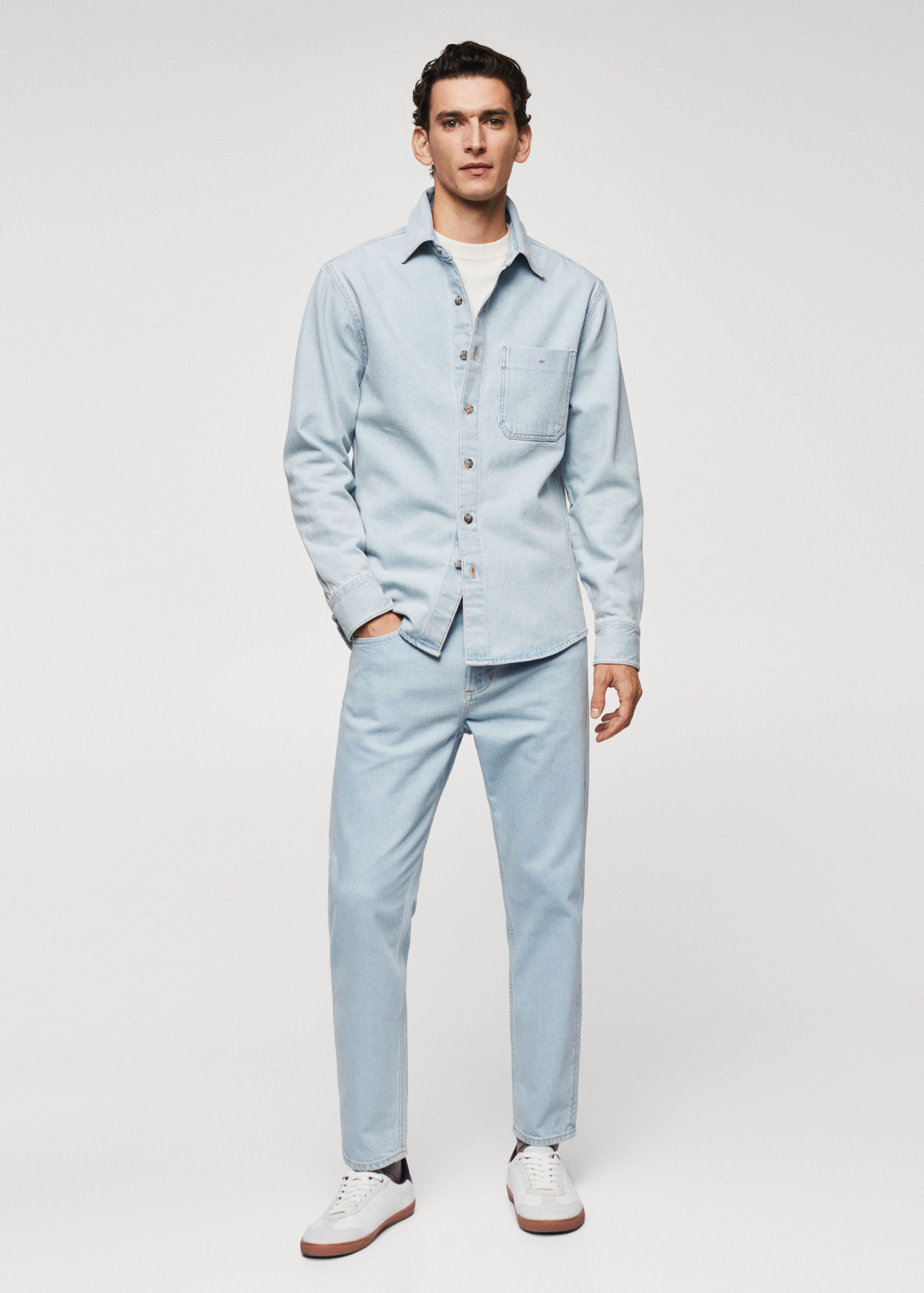 Jeans Ben tapered e cropped - Plano geral