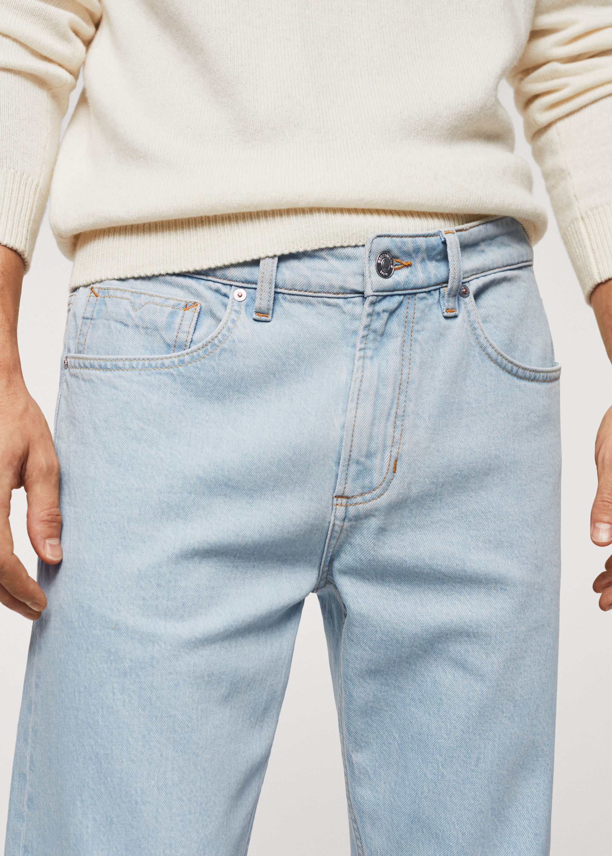 Jeans Ben tapered e cropped - Pormenor do artigo 1