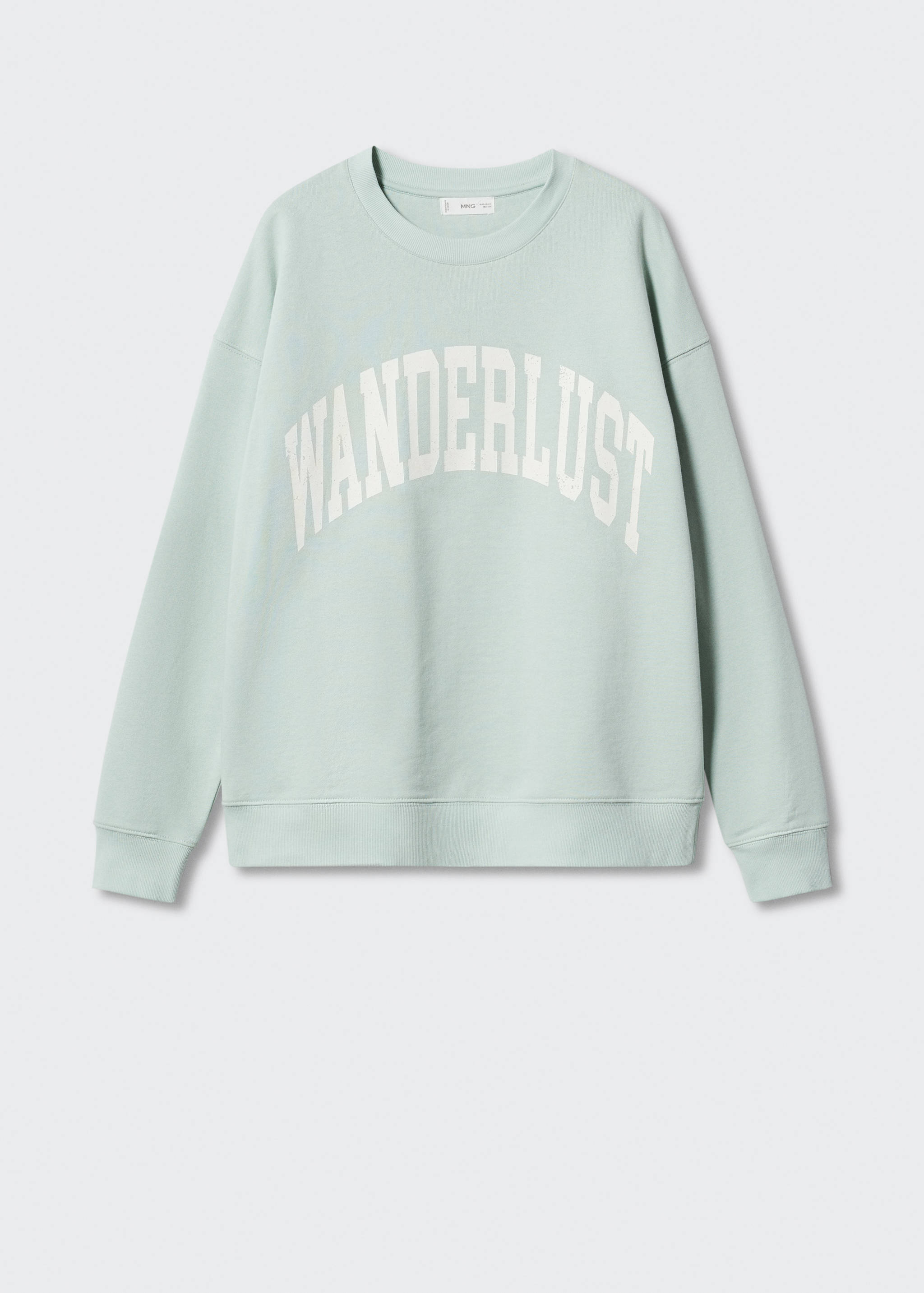Message cotton sweatshirt - Article without model