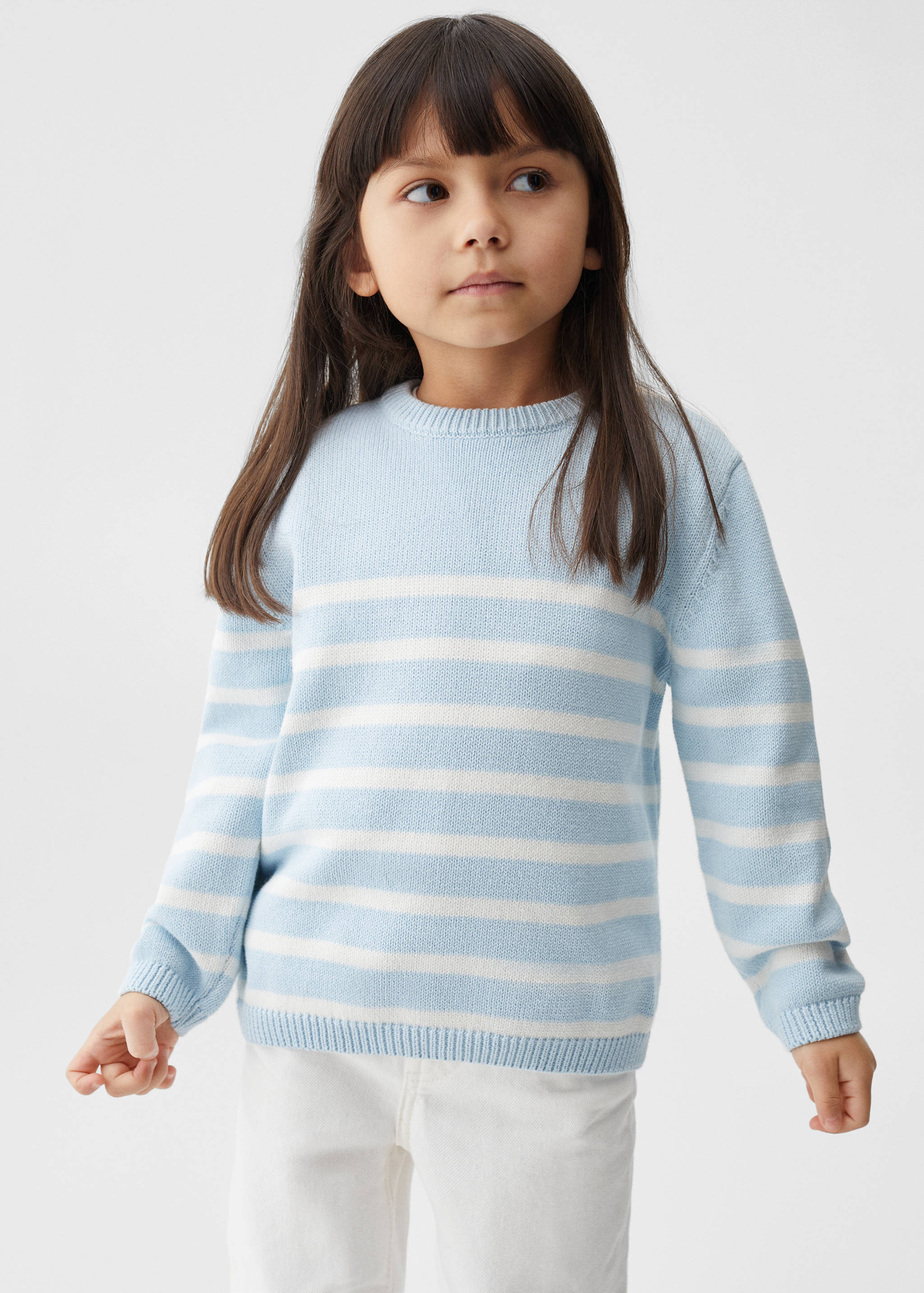 Pull-over motif rayé - Plan moyen