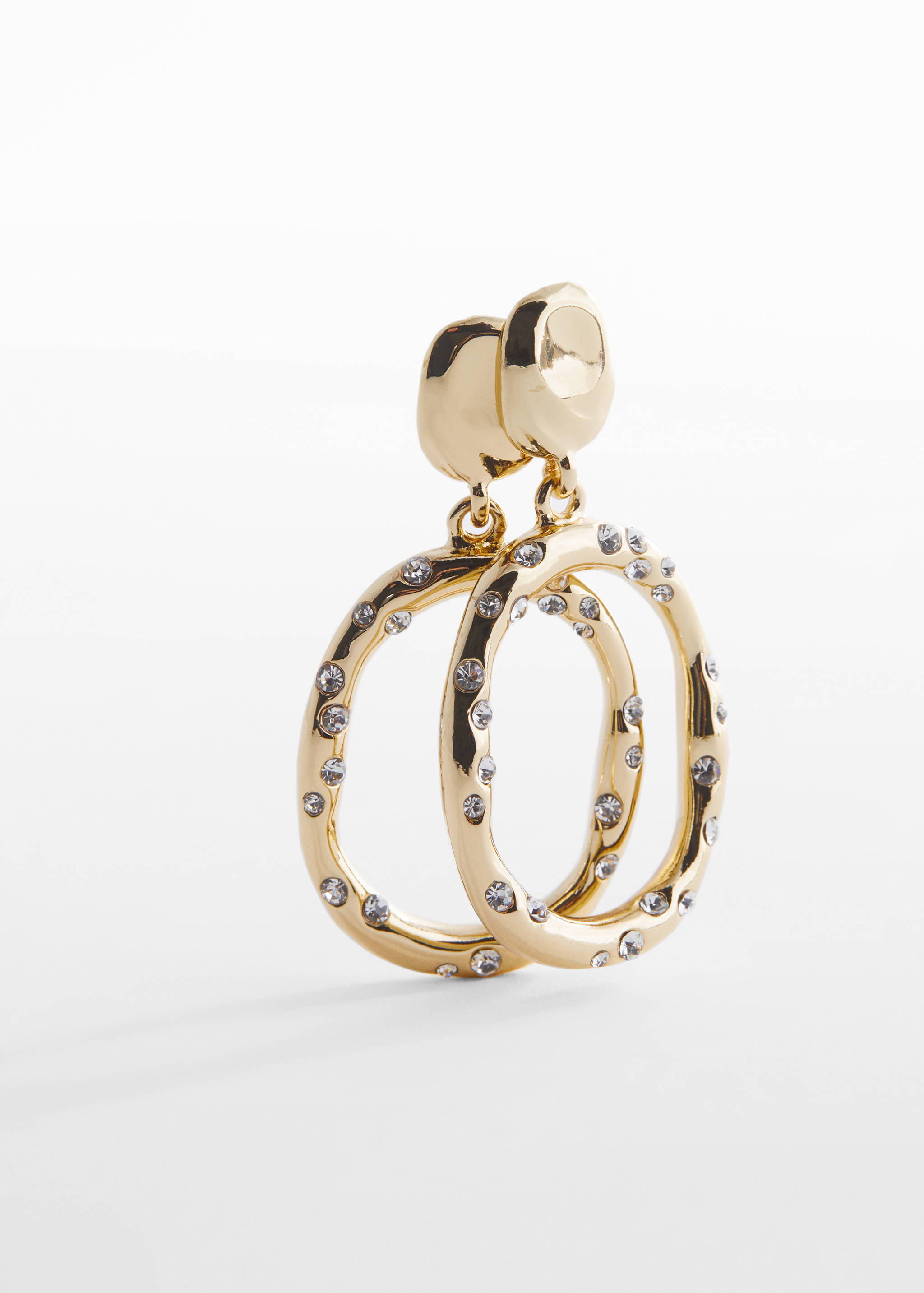 Arracades penjoll cristalls - Pla mig