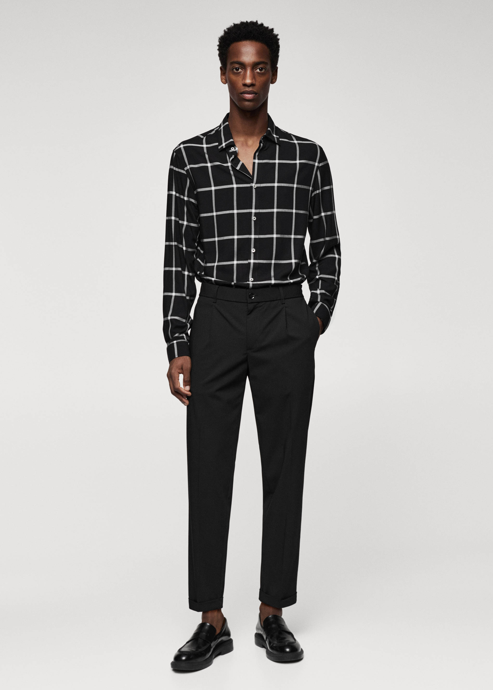 Regular-fit check shirt - General plane