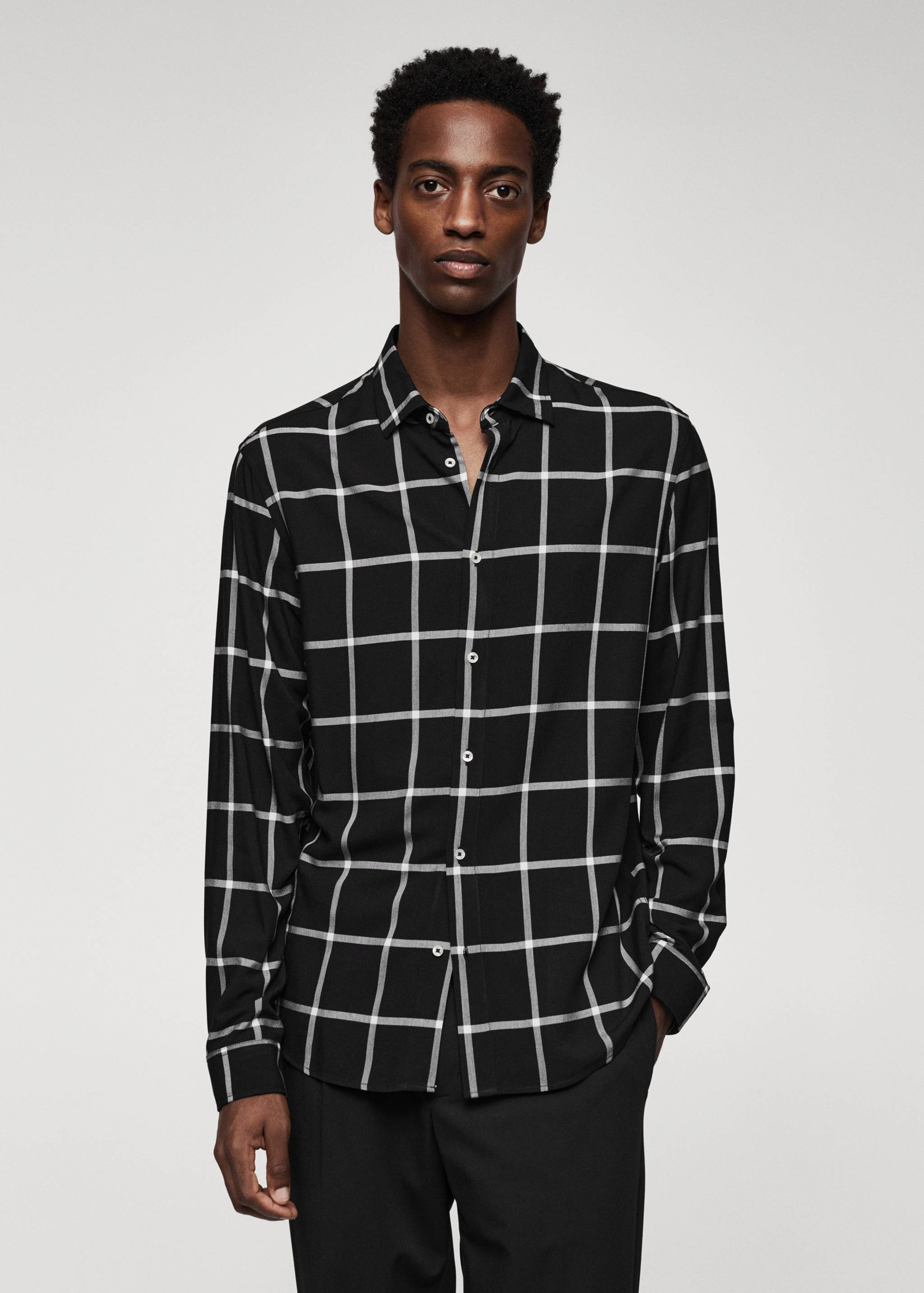 Regular-fit check shirt - Medium plane