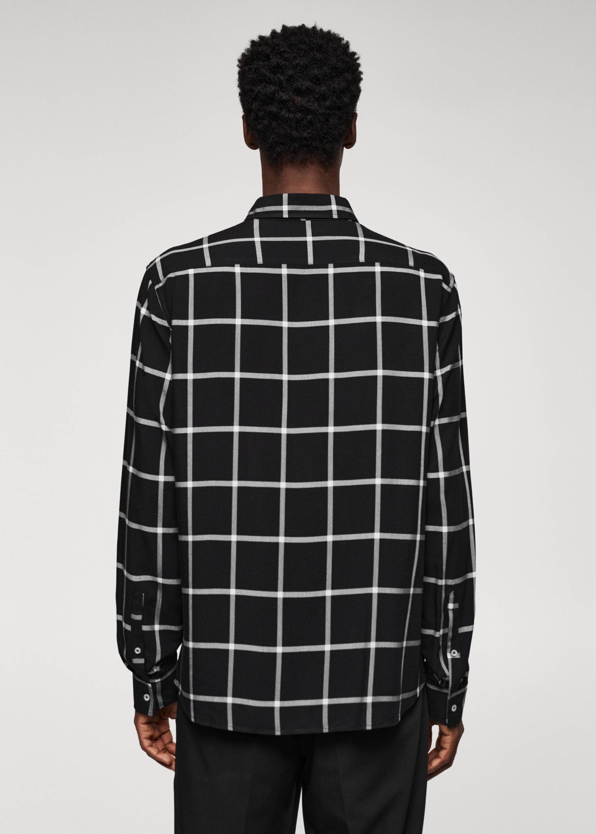 Regular-fit check shirt - Reverse of the article