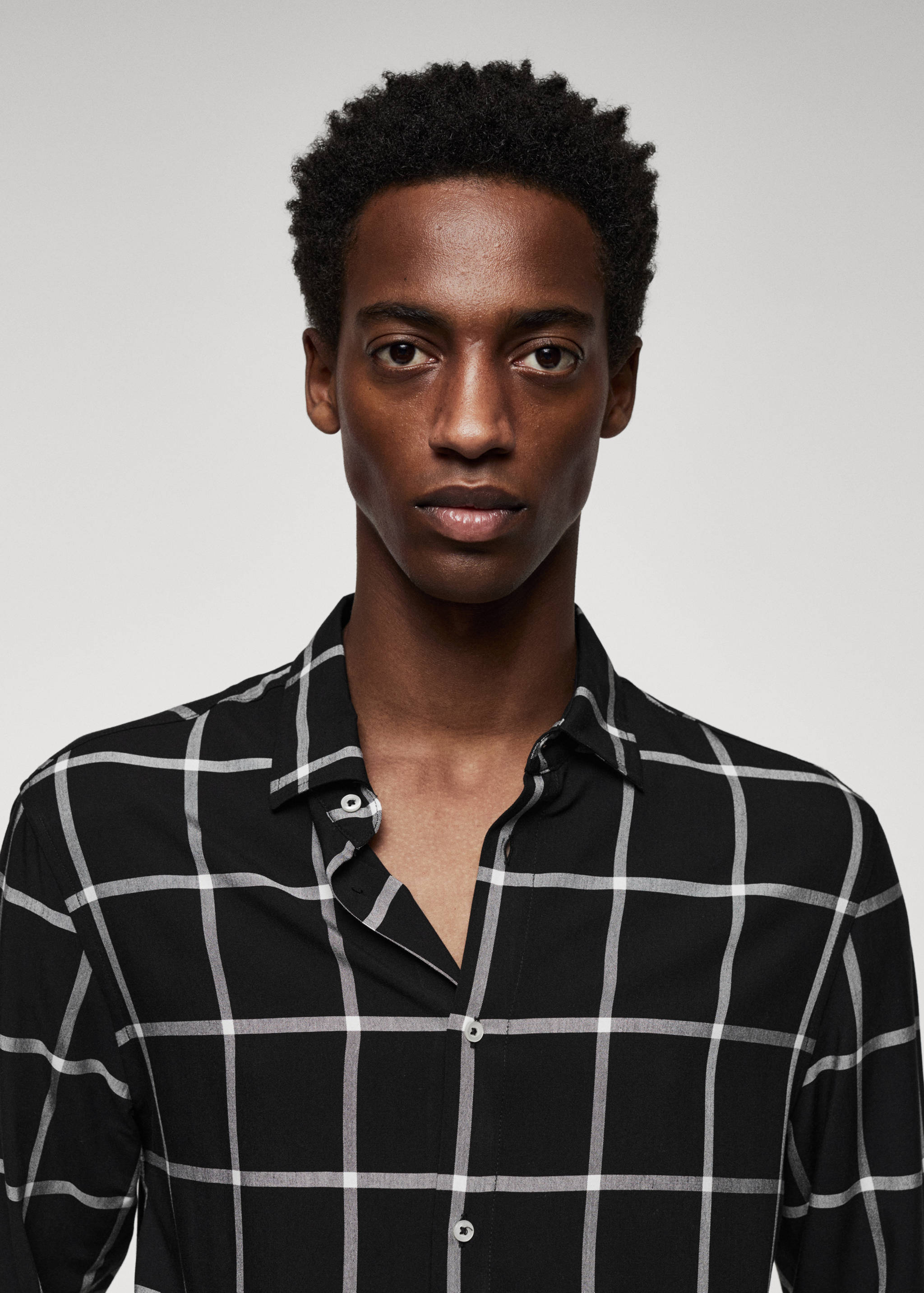 Regular-fit check shirt - Details of the article 1