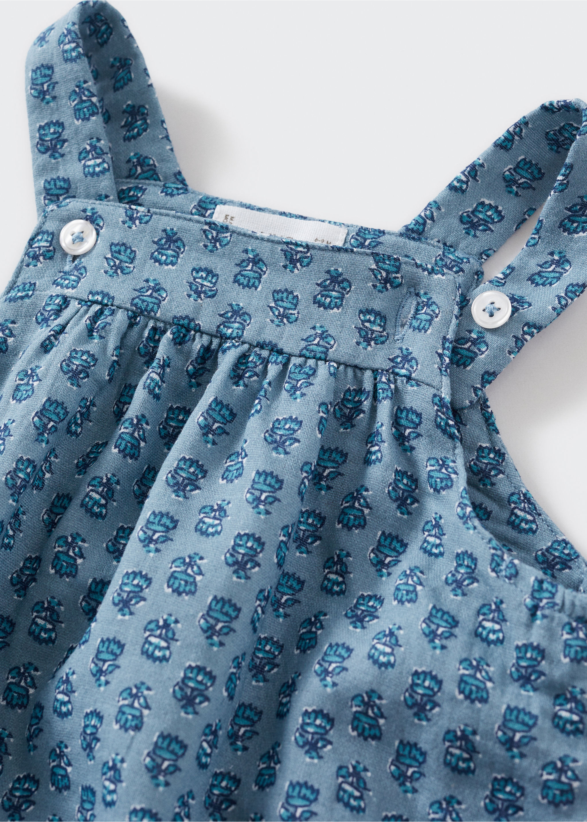 Print cotton one-piece suit - Details of the article 8